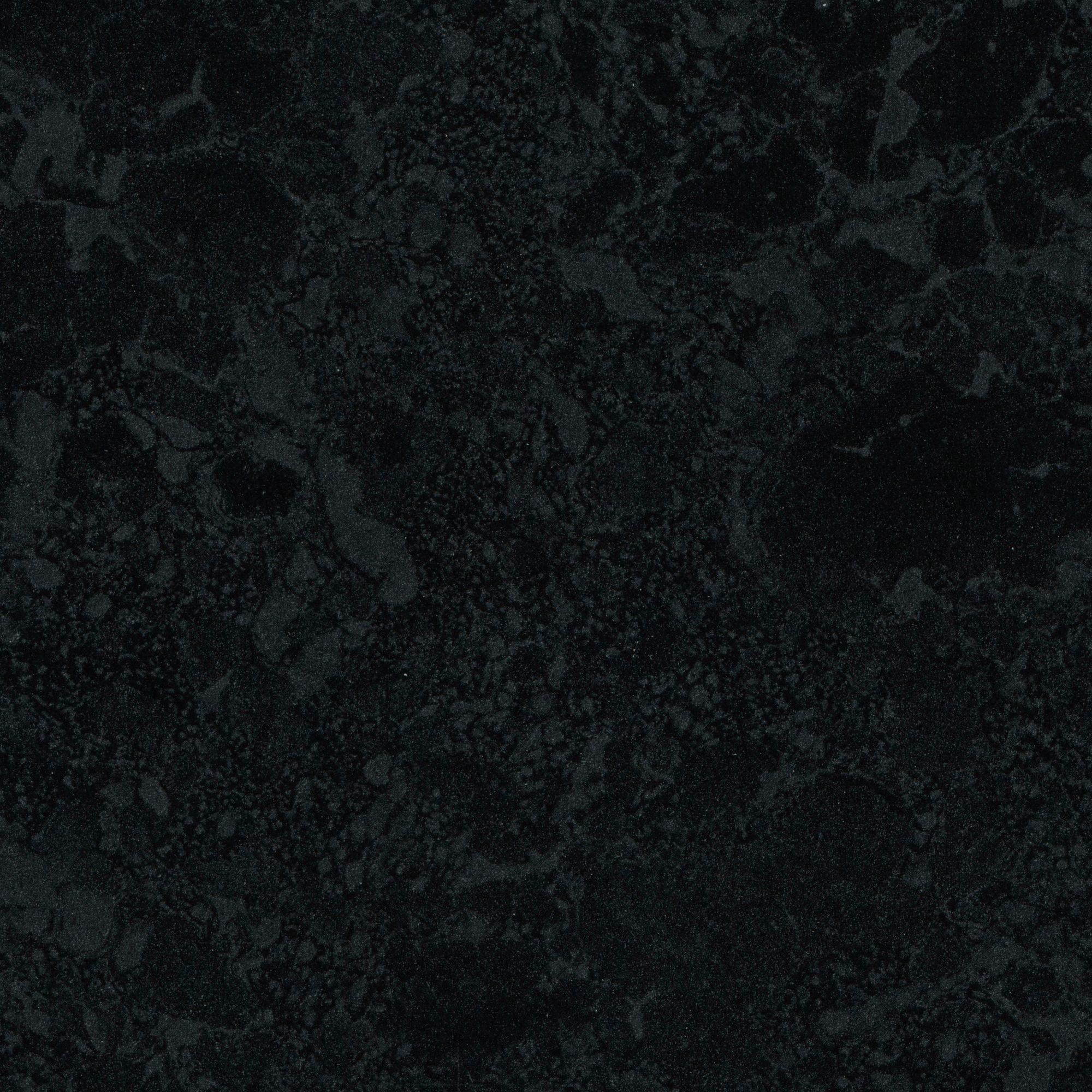 28mm Midnight Laminate Black Gloss Granite Effect Round Edge Worktop (L