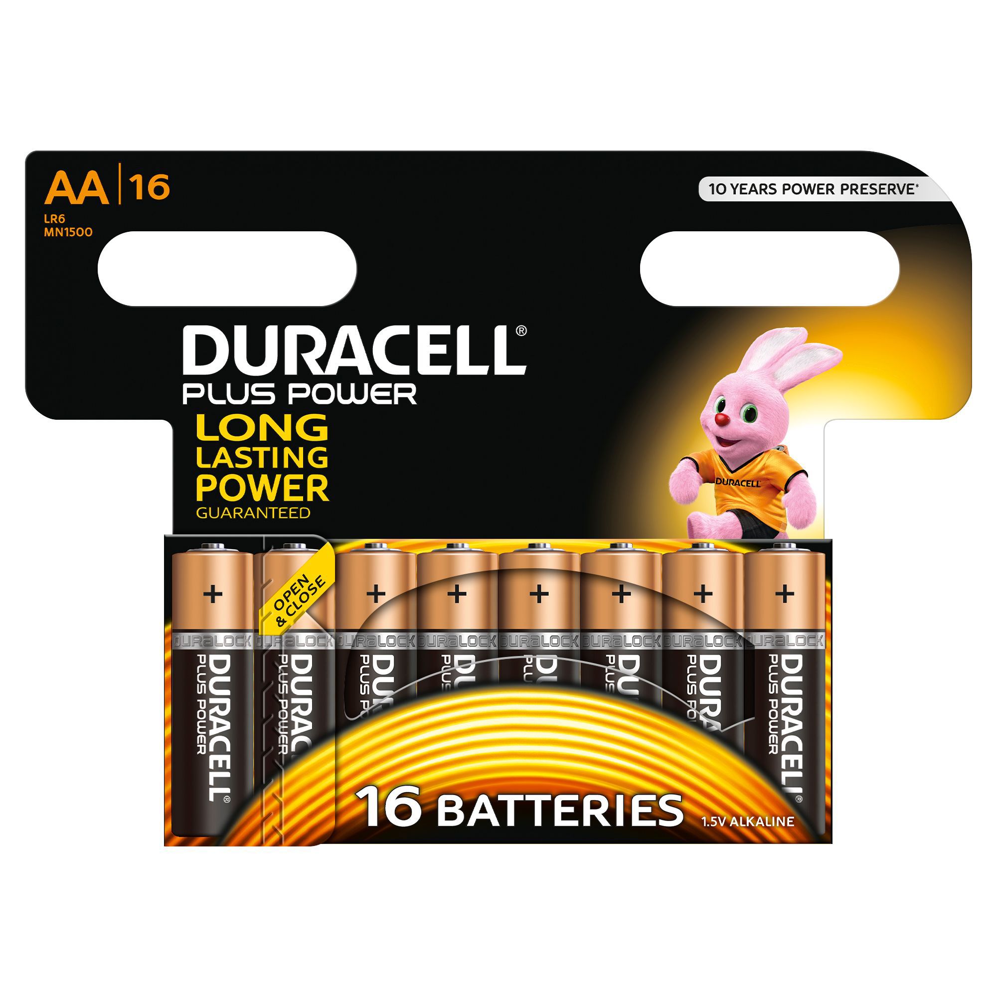 Duracell Plus Power AA Alkaline Battery, Pack Of 16 | Departments | DIY ...