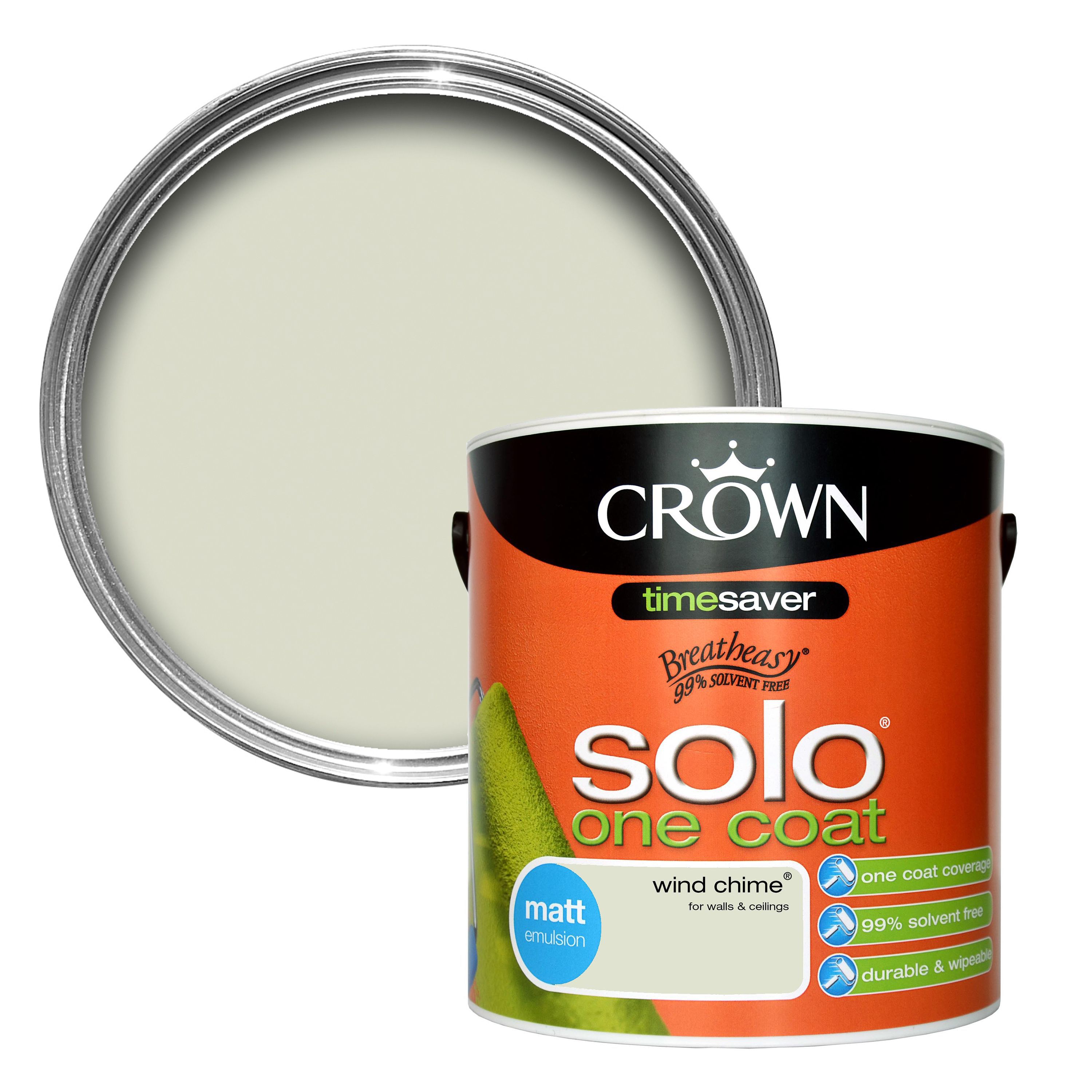 Crown Breatheasy Wind Chime Matt Emulsion Paint 2.5L Departments