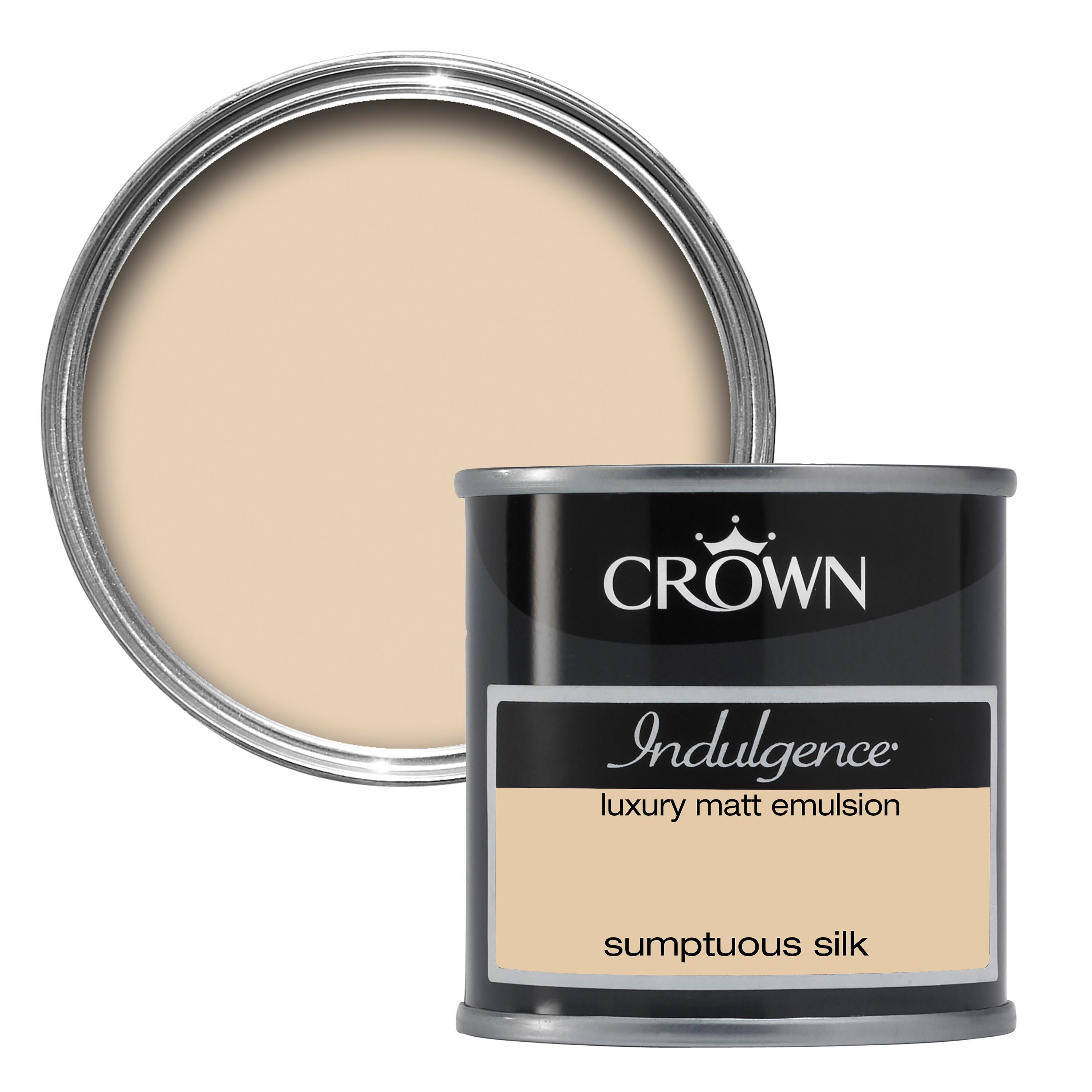 Crown Indulgence Sumptuous silk Matt Emulsion paint 0.13 L Tester pot
