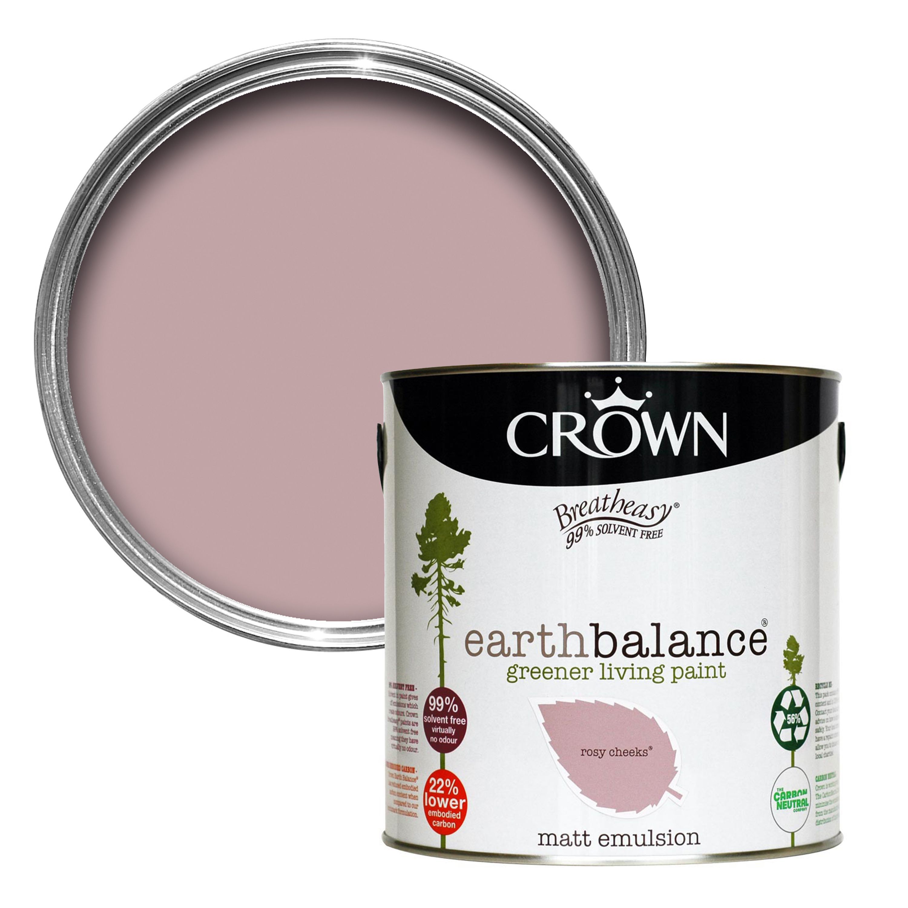 Crown Breatheasy Rosy Cheeks Matt Emulsion Paint 2.5L Departments