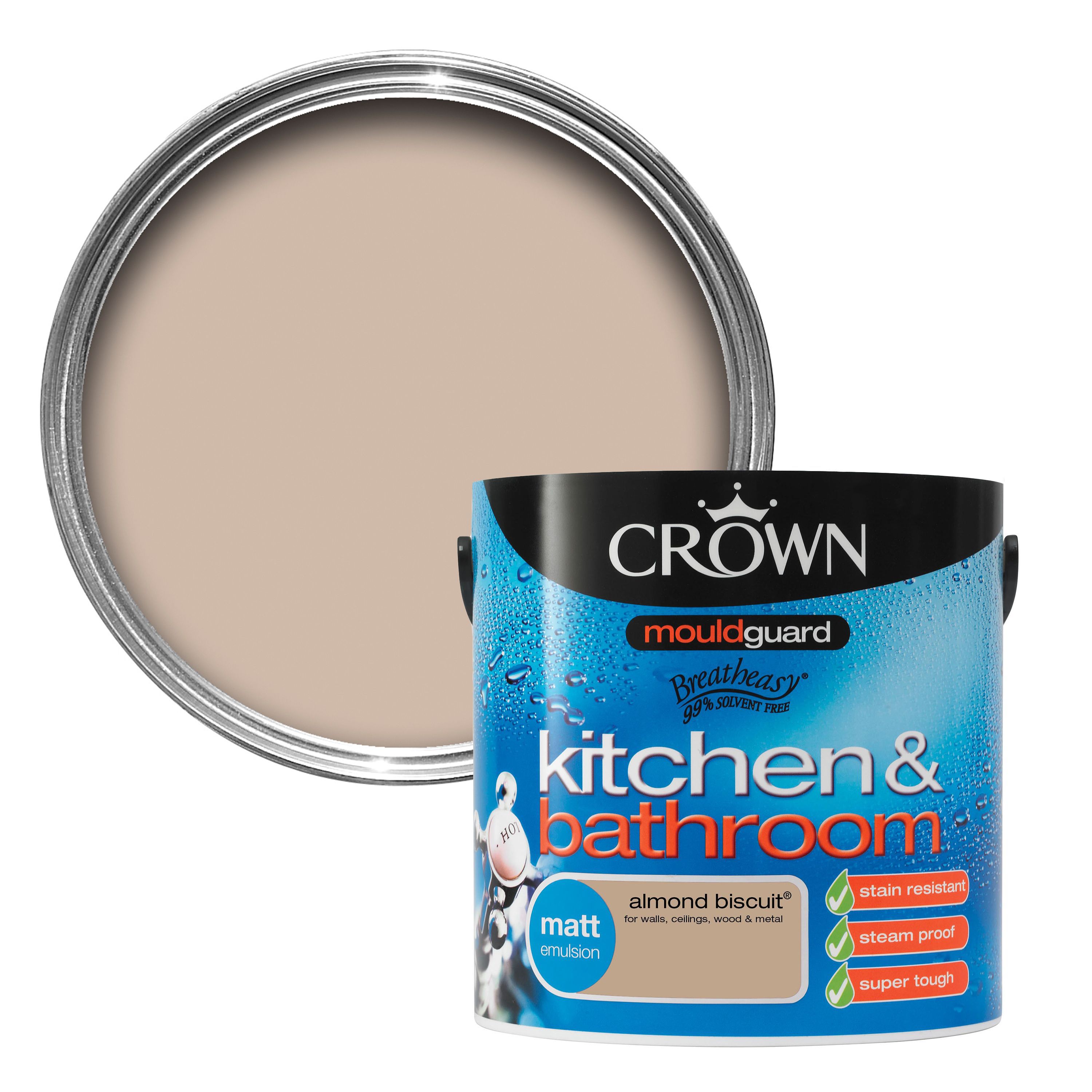 Paint biscuit crown almond bathroom kitchen