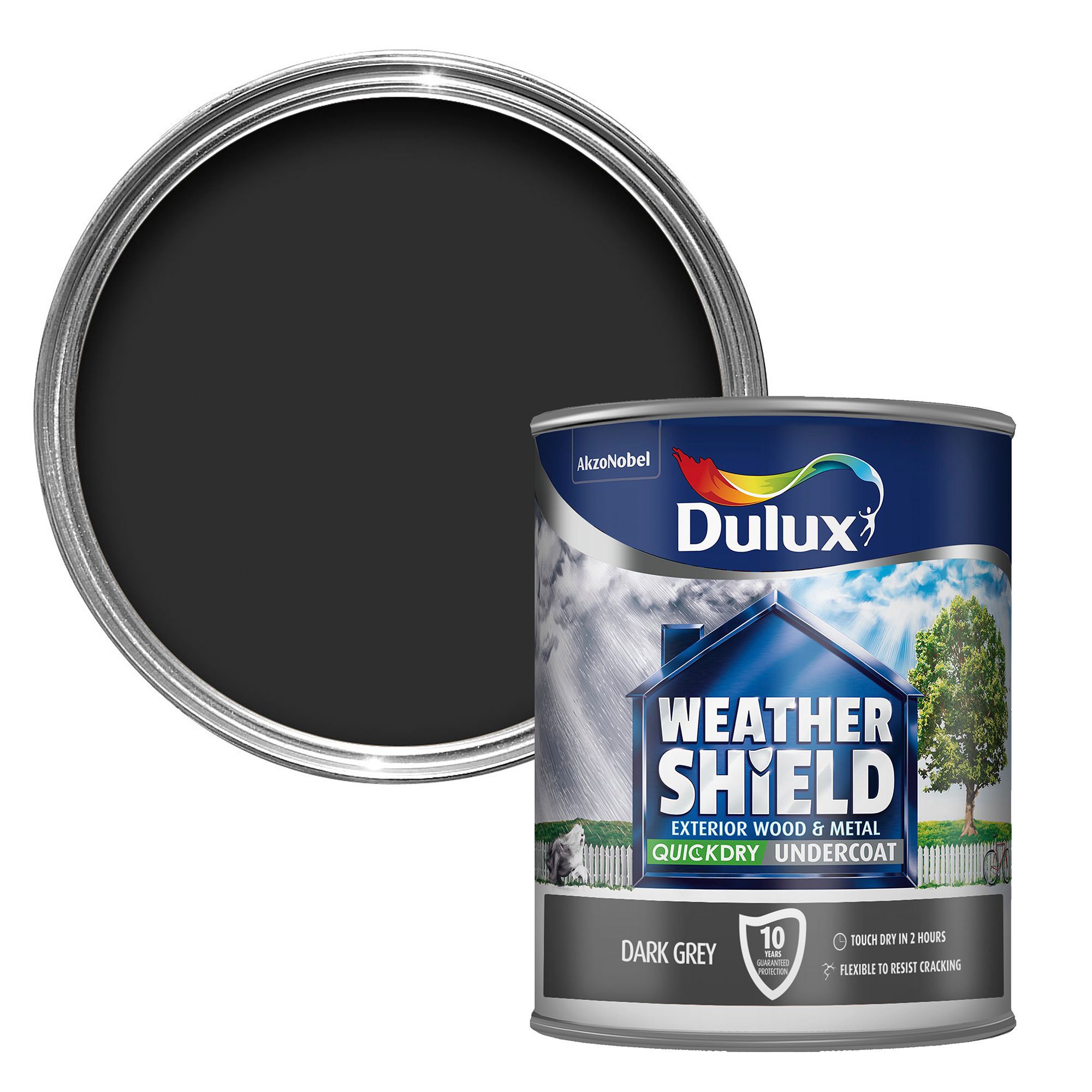 Dulux Weathershield Grey Metal & Wood Undercoat 750ml Departments