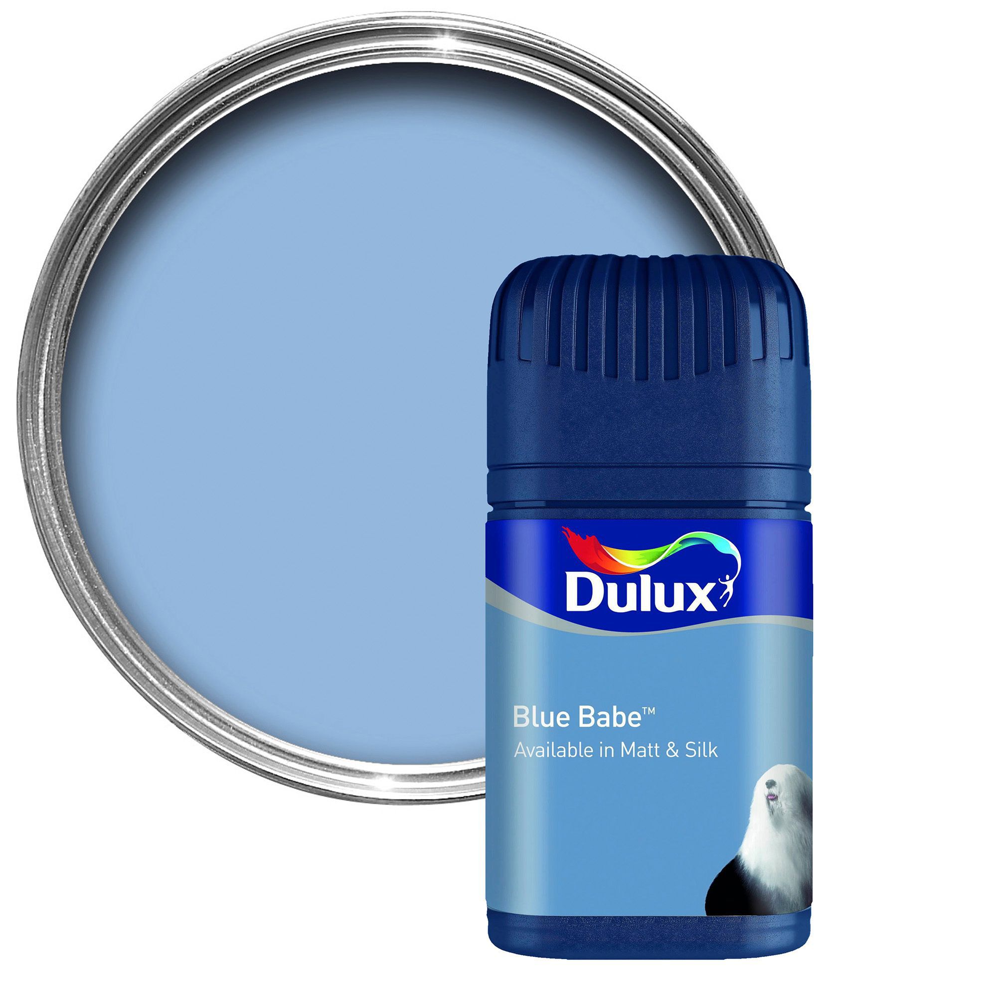 Dulux Colour Blue Babe Matt Emulsion Paint 0.05L Tester Pot