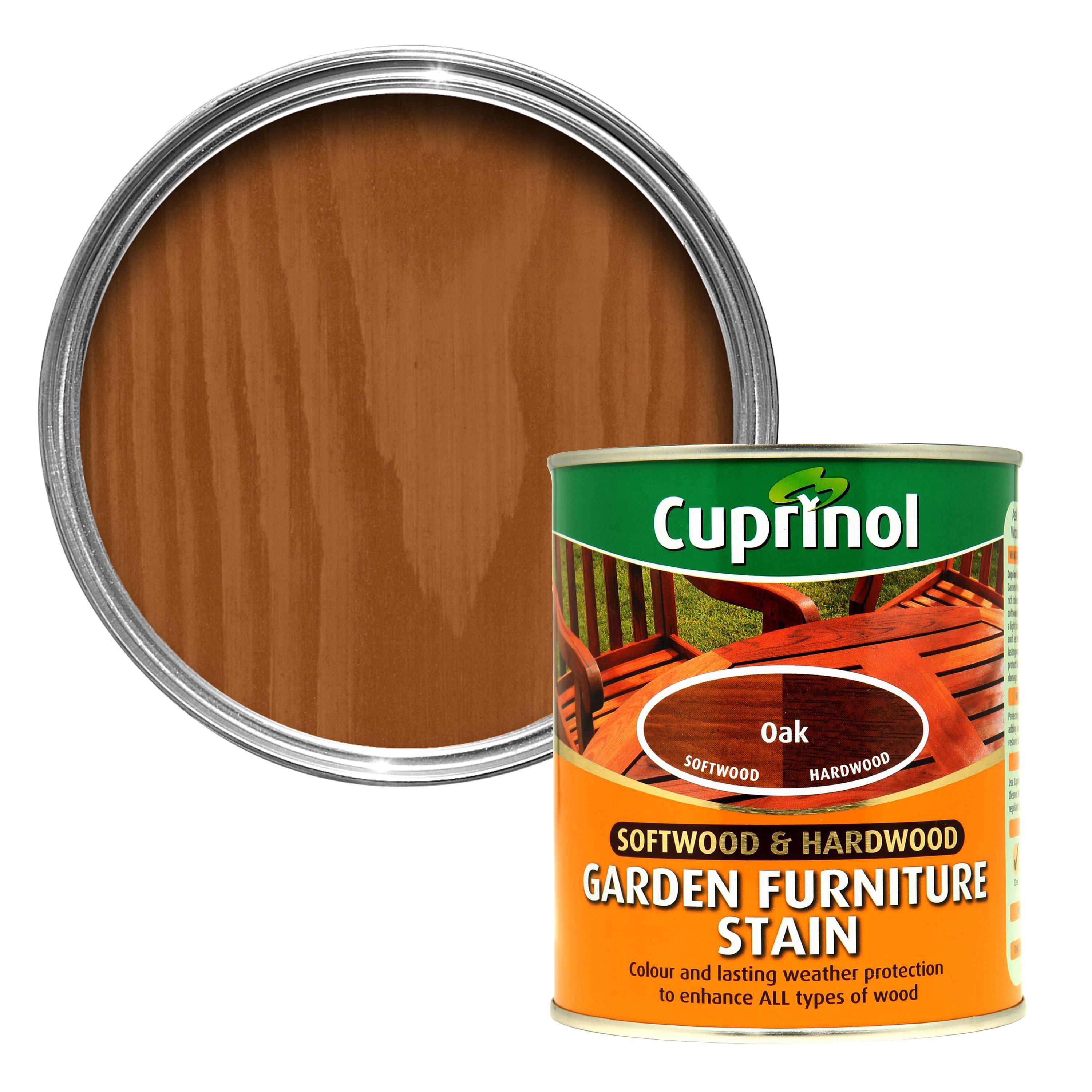 Cuprinol Softwood & Hardwood Oak Garden Furniture Stain 0.75L