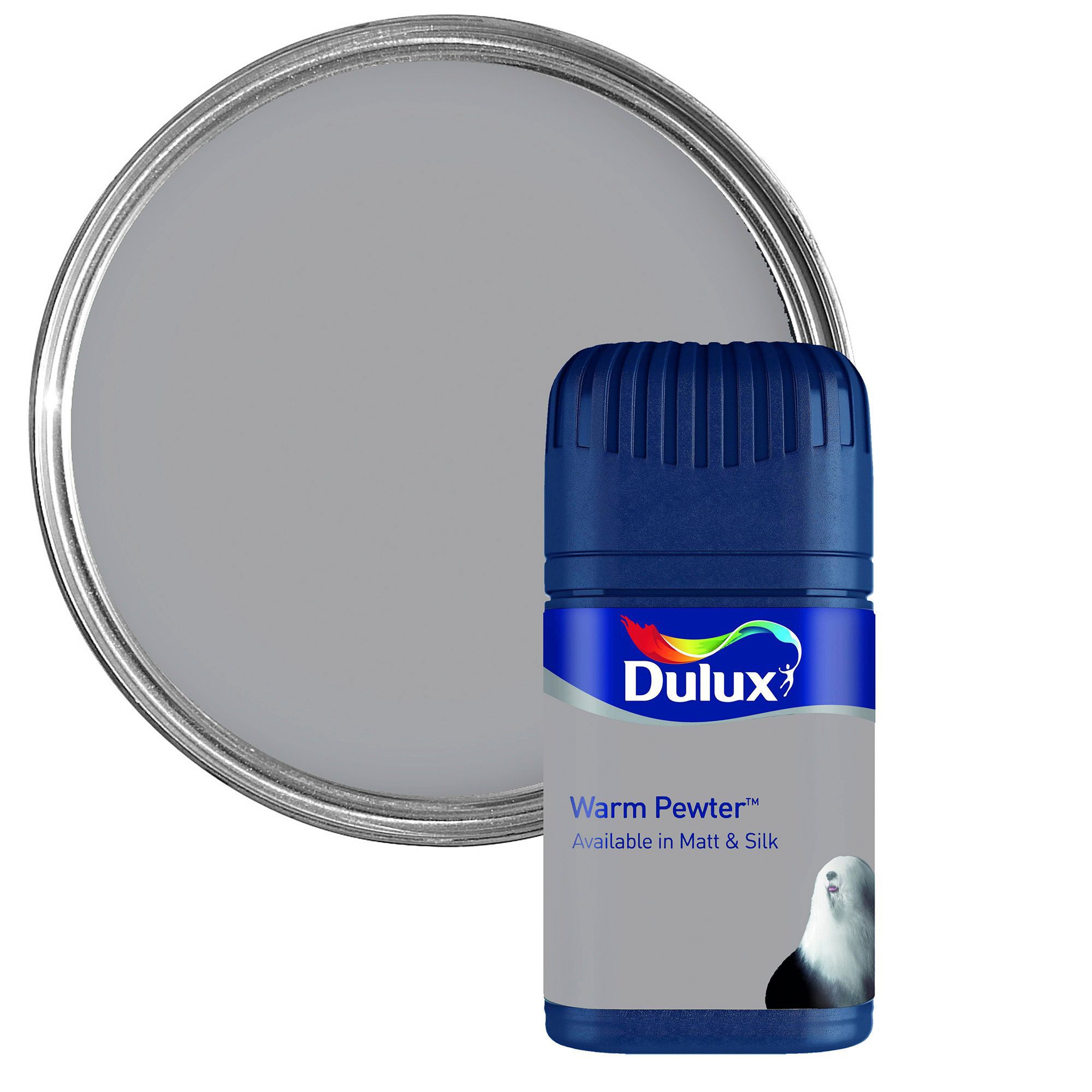Dulux Warm Pewter Matt Emulsion Paint 0.05L Tester Pot Departments