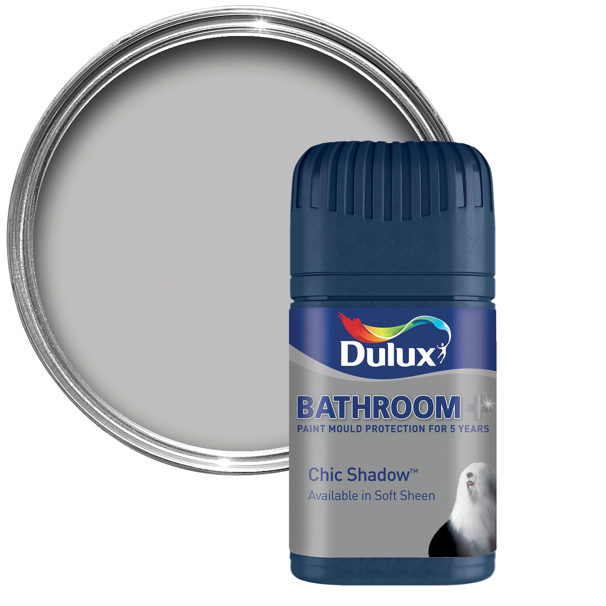 Dulux Bathroom Chic Shadow Soft Sheen Emulsion Paint 50ml Tester Pot