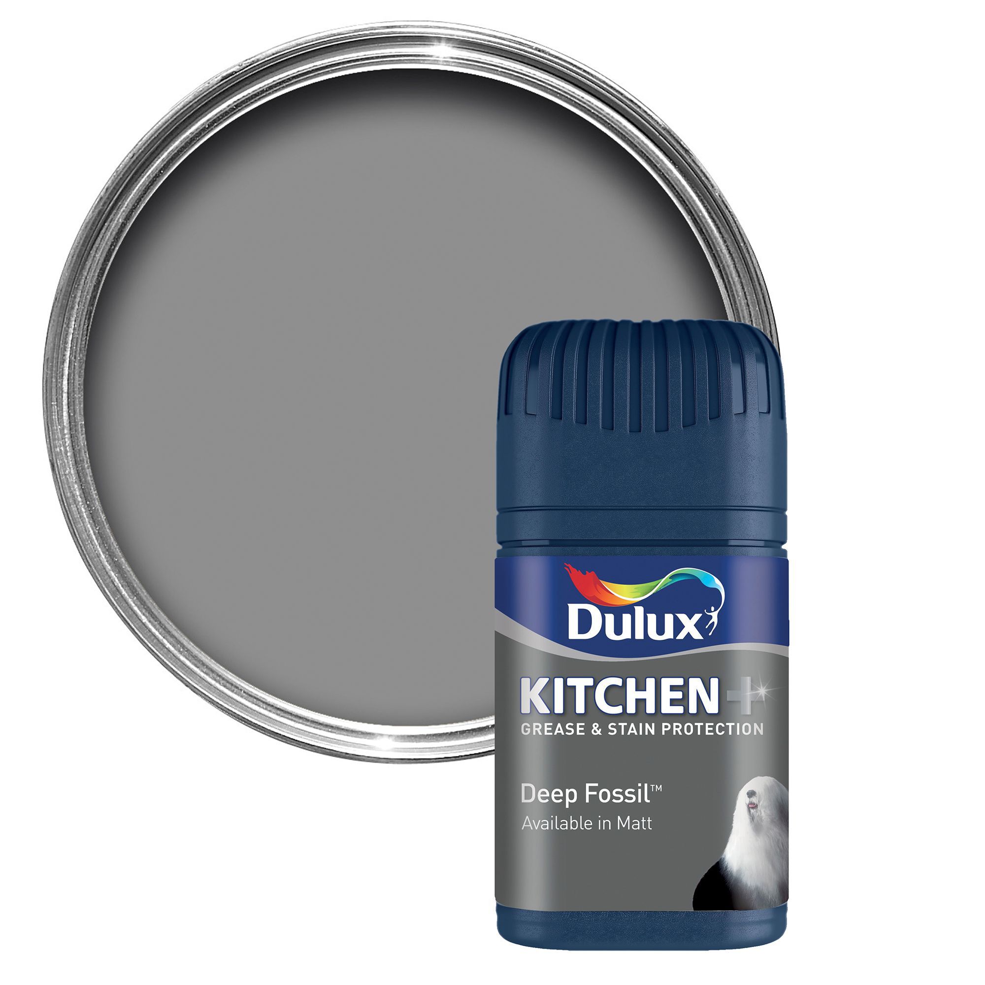 Dulux Kitchen Deep Fossil Matt Emulsion Paint 0.05L Tester Pot