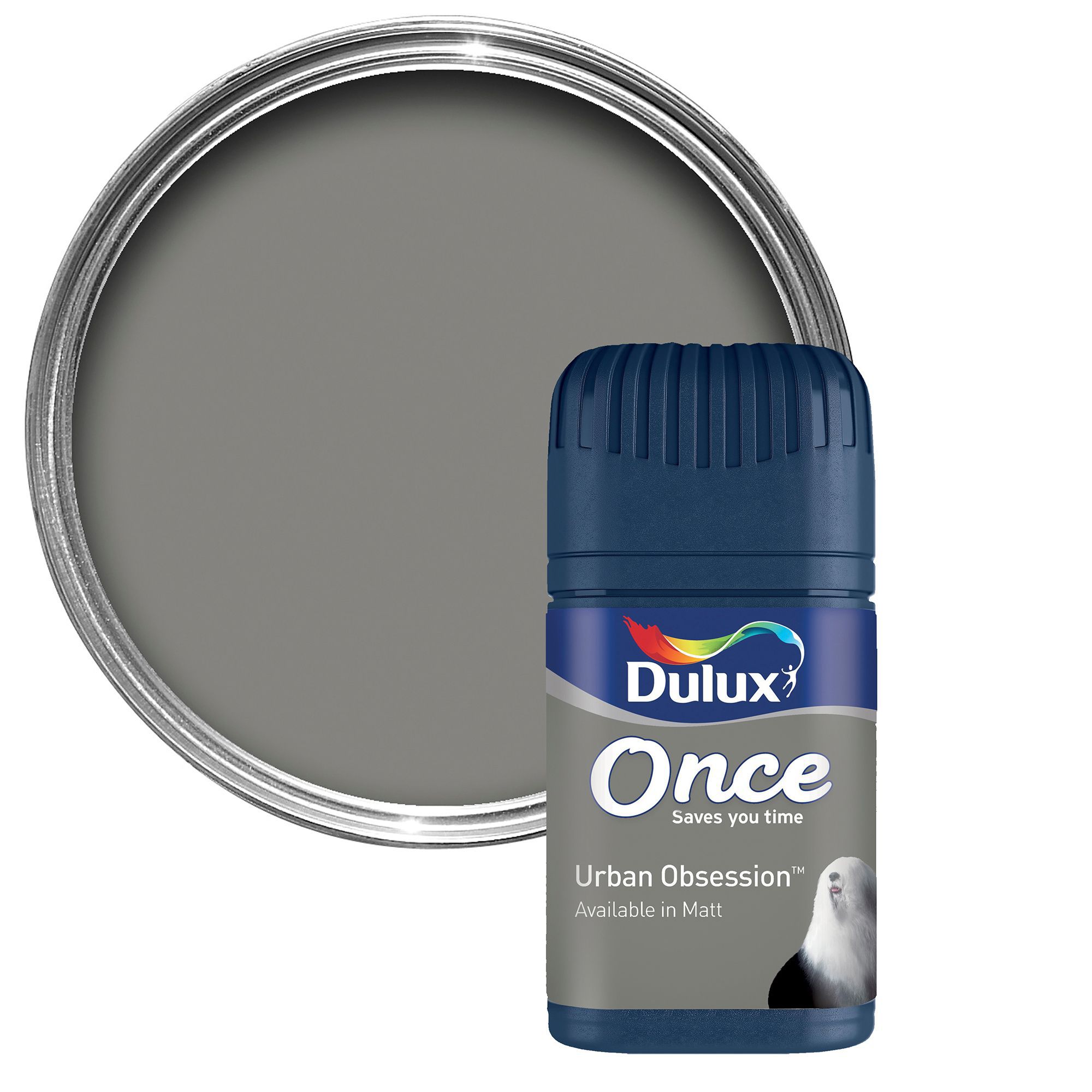 Dulux Once Urban Obsession Matt Emulsion Paint 0.05L Tester Pot