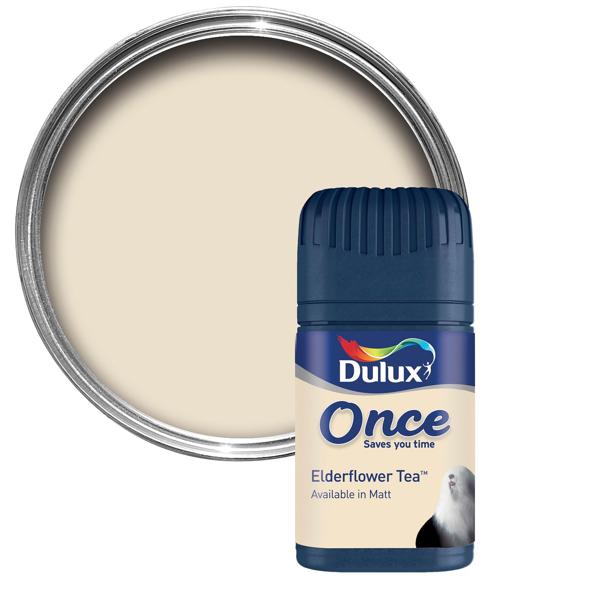 Dulux Once Elderflower Tea Matt Emulsion Paint 0.05L Tester Pot
