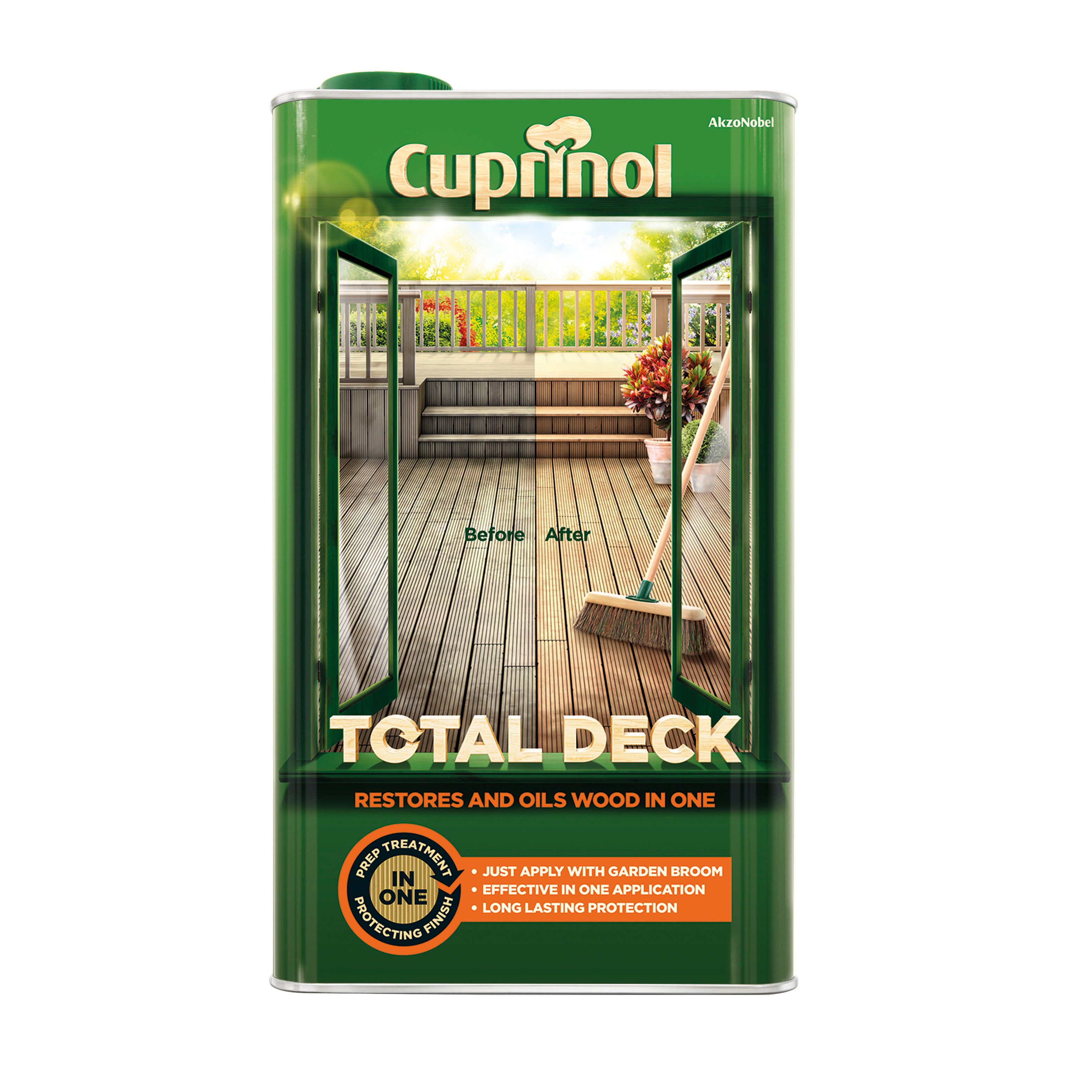 Cuprinol Total Deck Decking Oil 5L Departments DIY at B&Q