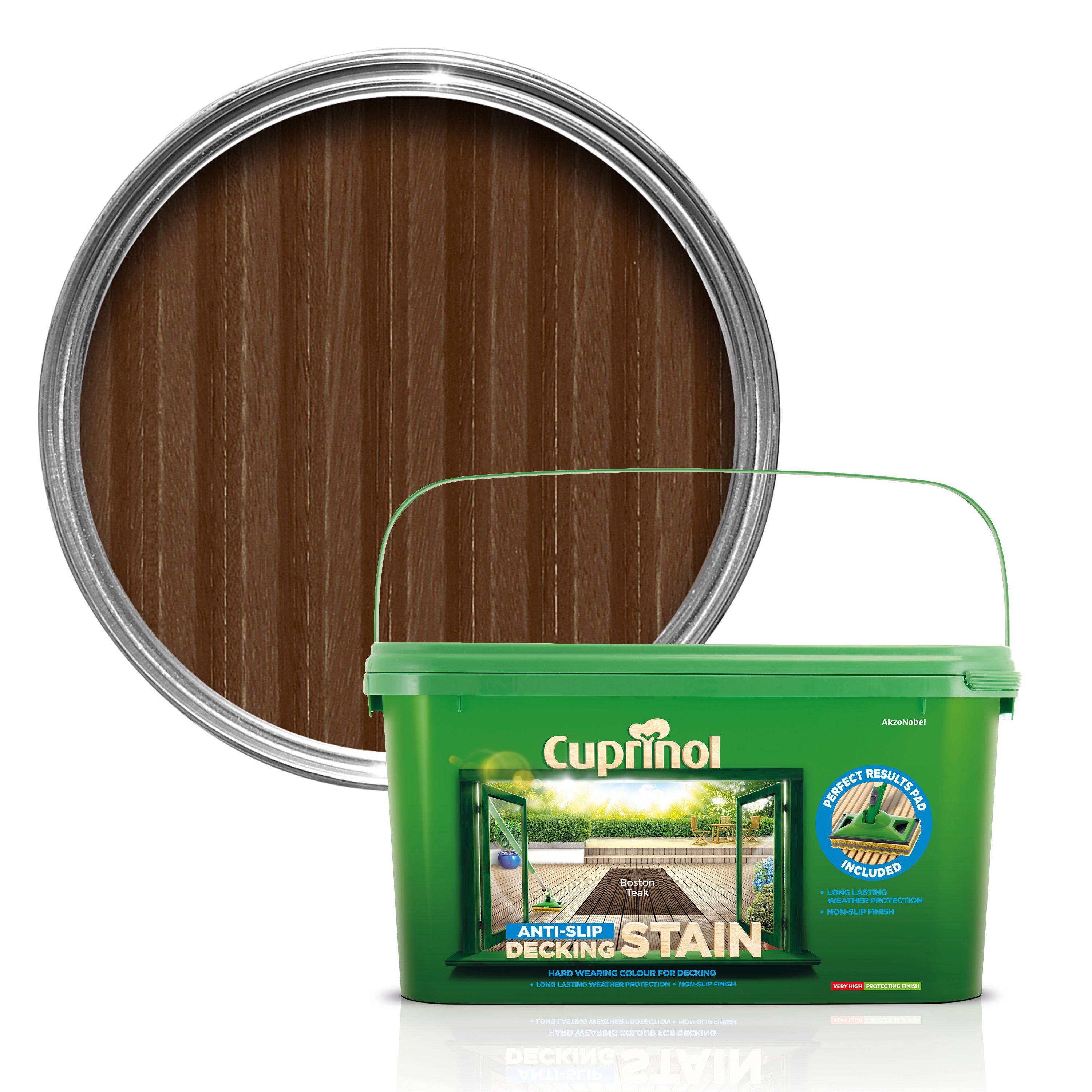 Cuprinol Boston Teak Decking Stain 2.5L Departments DIY at B&Q