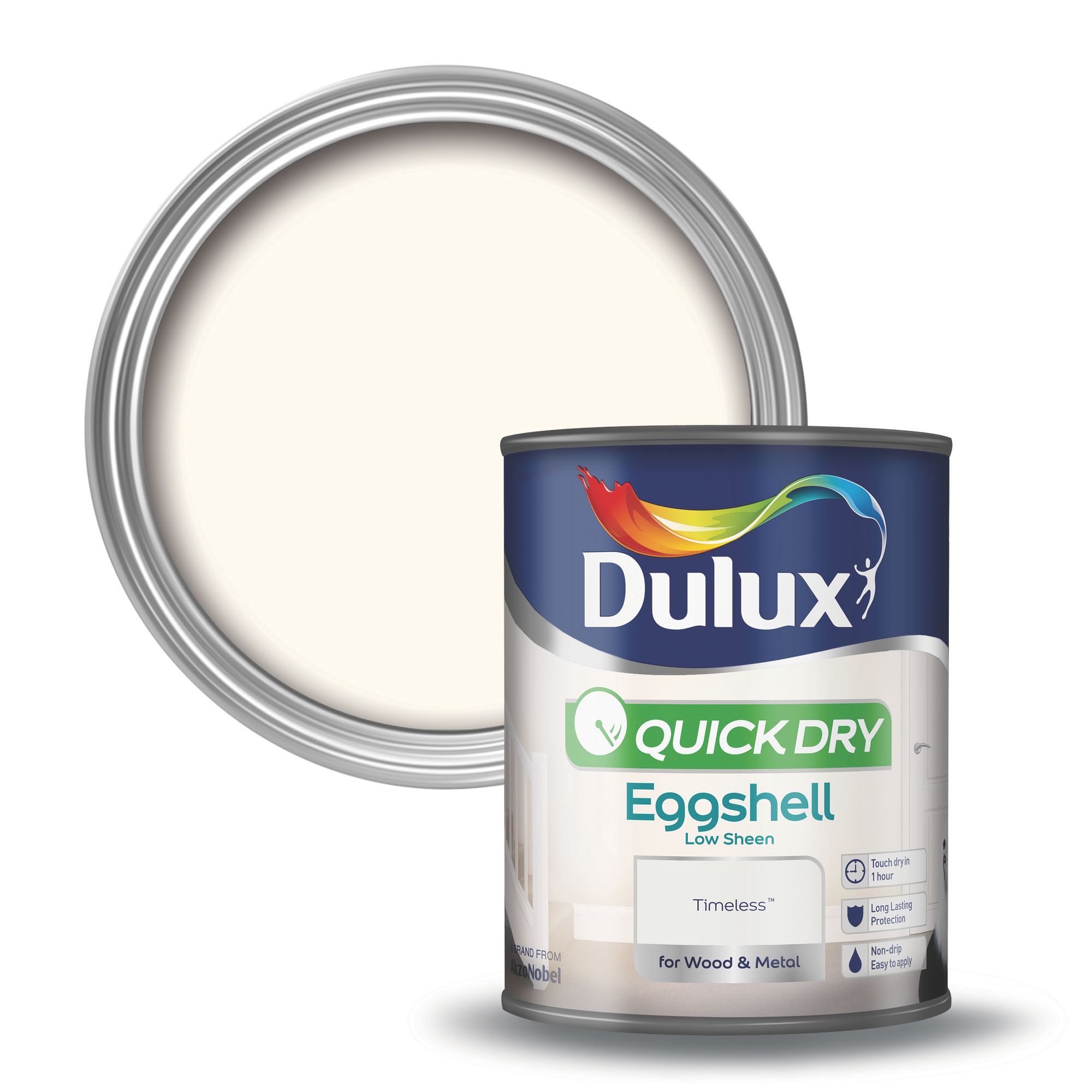 Dulux Interior Timeless Eggshell Wood & Metal Paint 750ml Departments