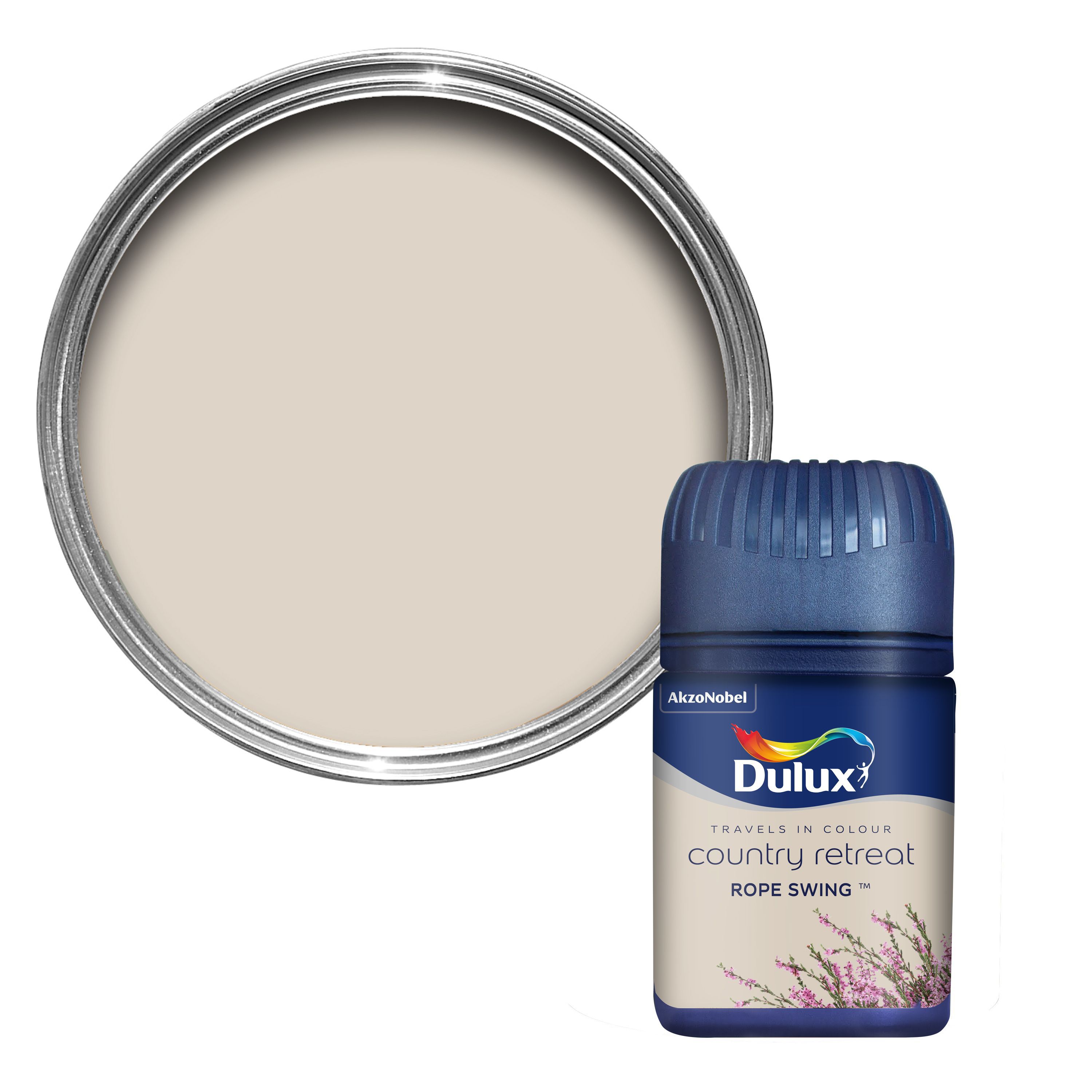 Dulux Travels In Colour Rope Swing Cream Matt Emulsion Paint 0.05L