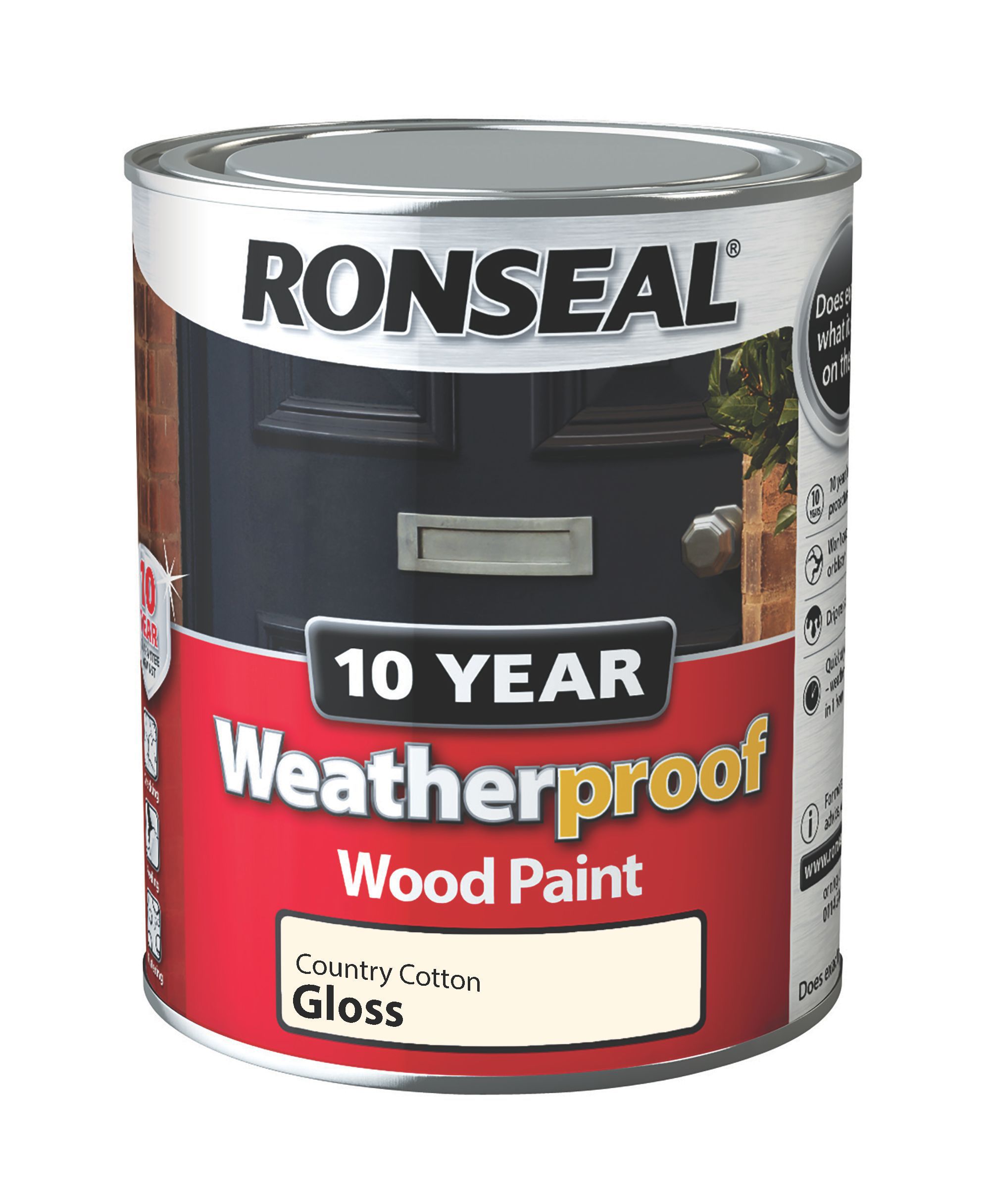 Ronseal Country Cotton Gloss Wood Paint 750ml Departments DIY at B&Q