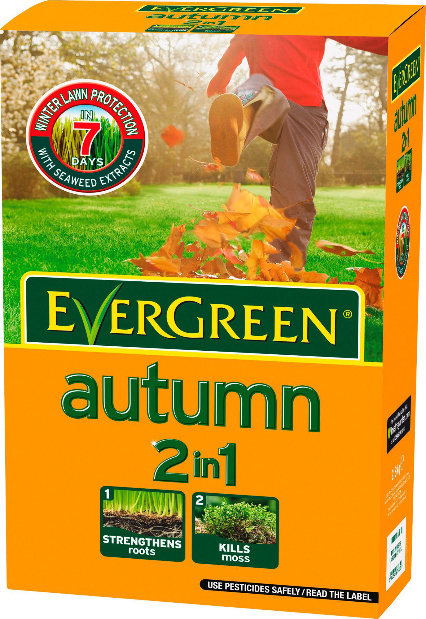 Evergreen ® Autumn 2 In 1 Lawn Feed 3.5kg | Departments | DIY At B&Q