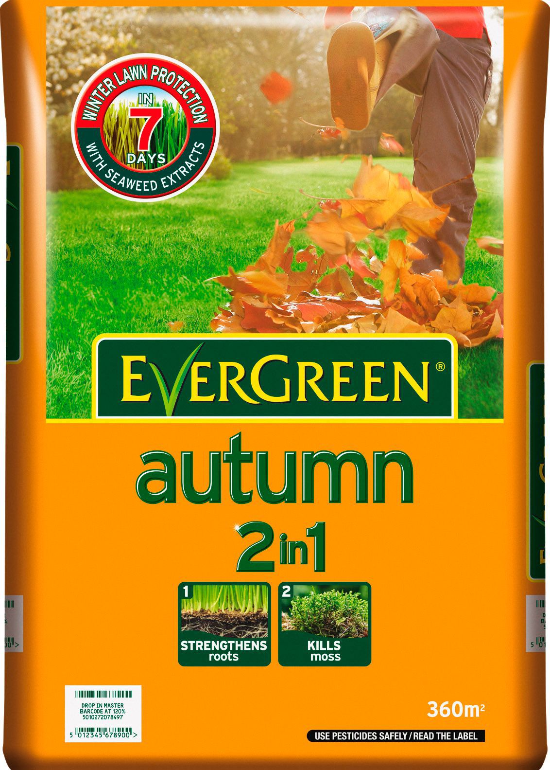 Evergreen ® Autumn 2 In 1 Lawn Feed 12.6kg Departments DIY at B&Q