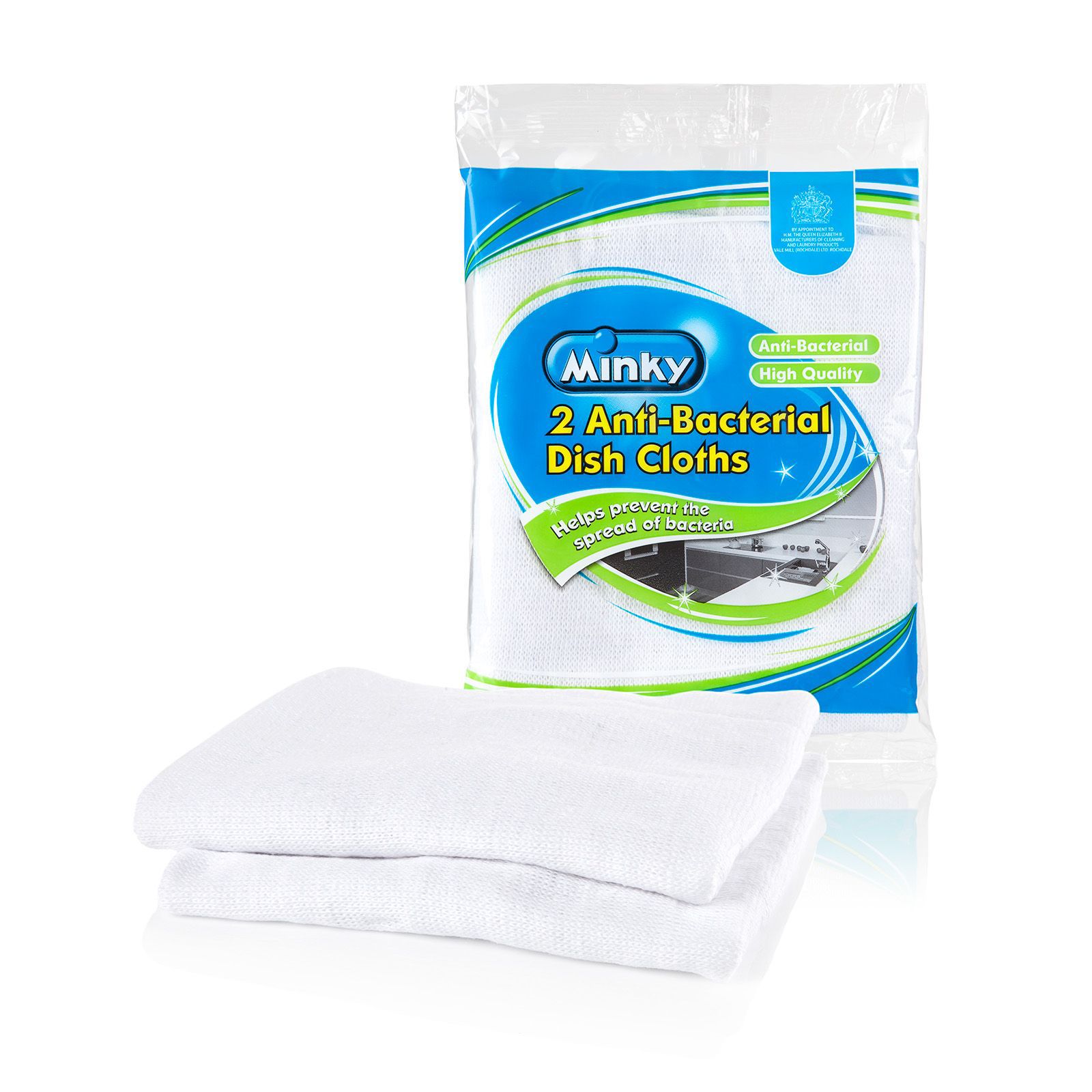 Minky AntiBacterial Dish Cloth, Pack of 2 Departments DIY at B&Q