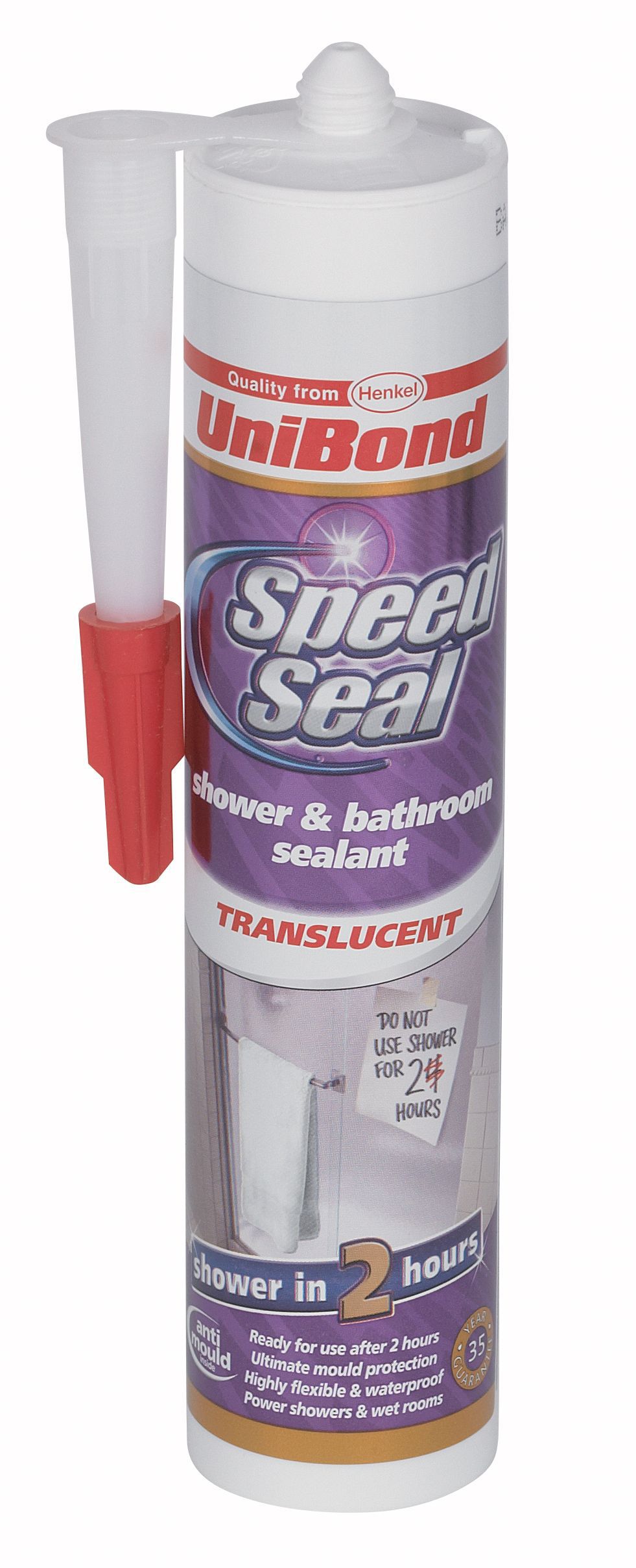 Unibond Ready to Use Shower & Bathroom Speed Seal Translucent Sealant