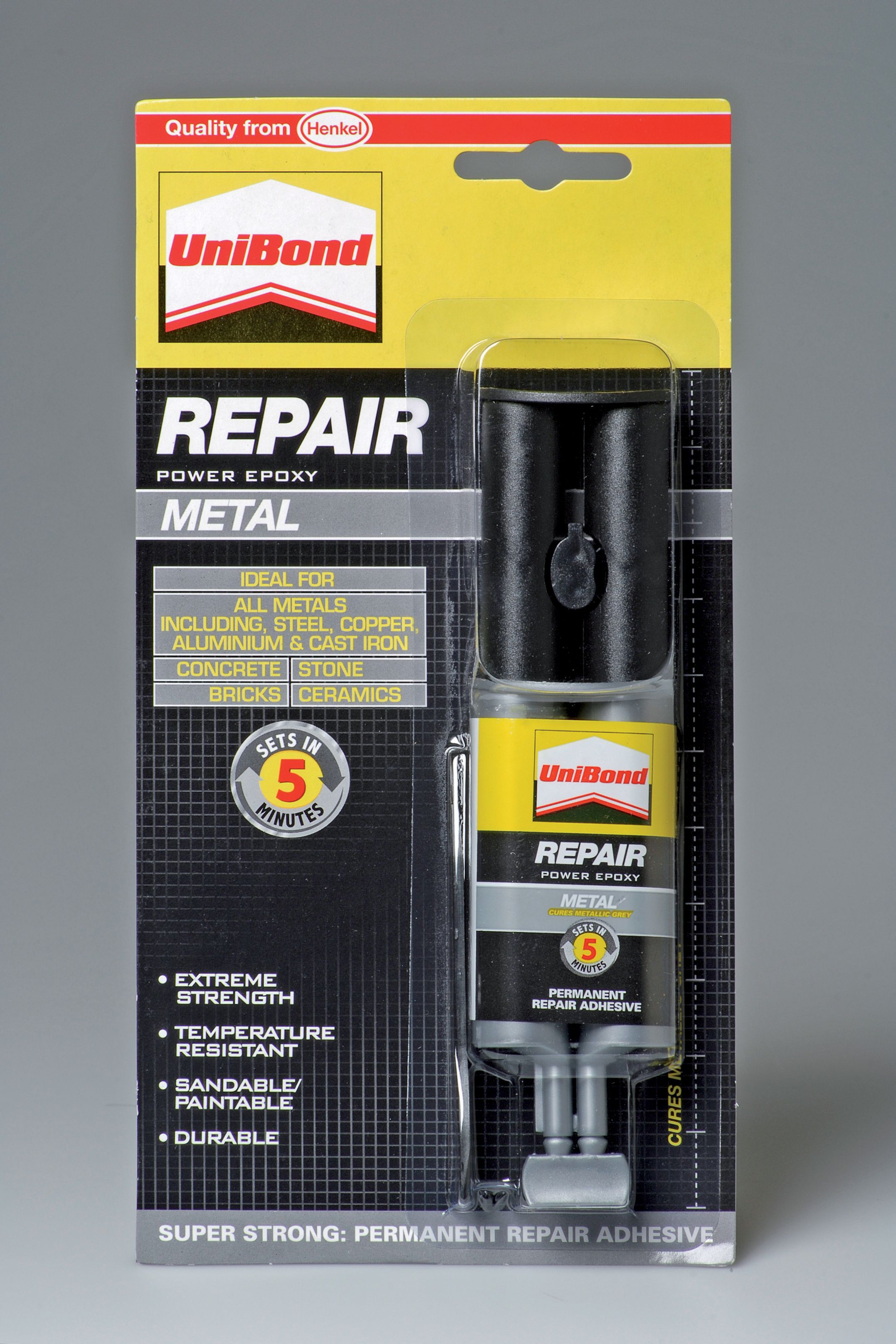 Unibond Repair Metal Epoxy Glue 25ml Departments DIY at B&Q