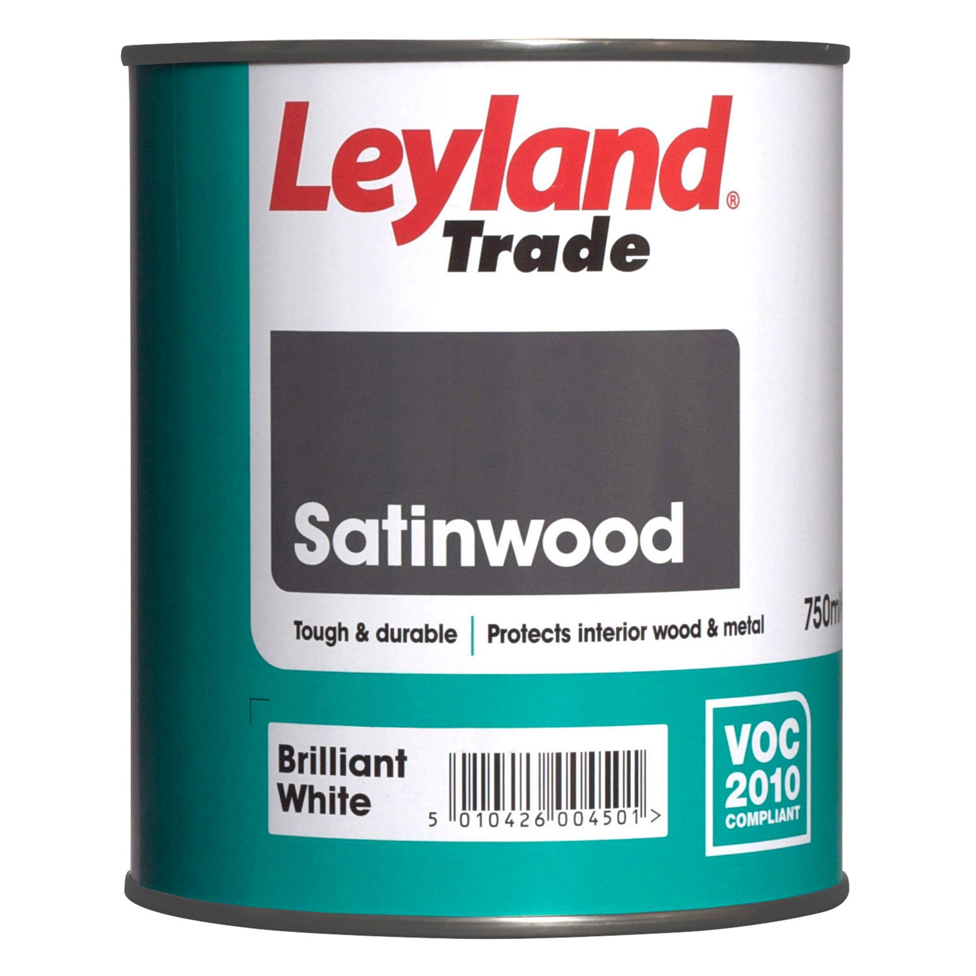 Leyland Trade Interior Brilliant White Satinwood Wood & Metal Paint