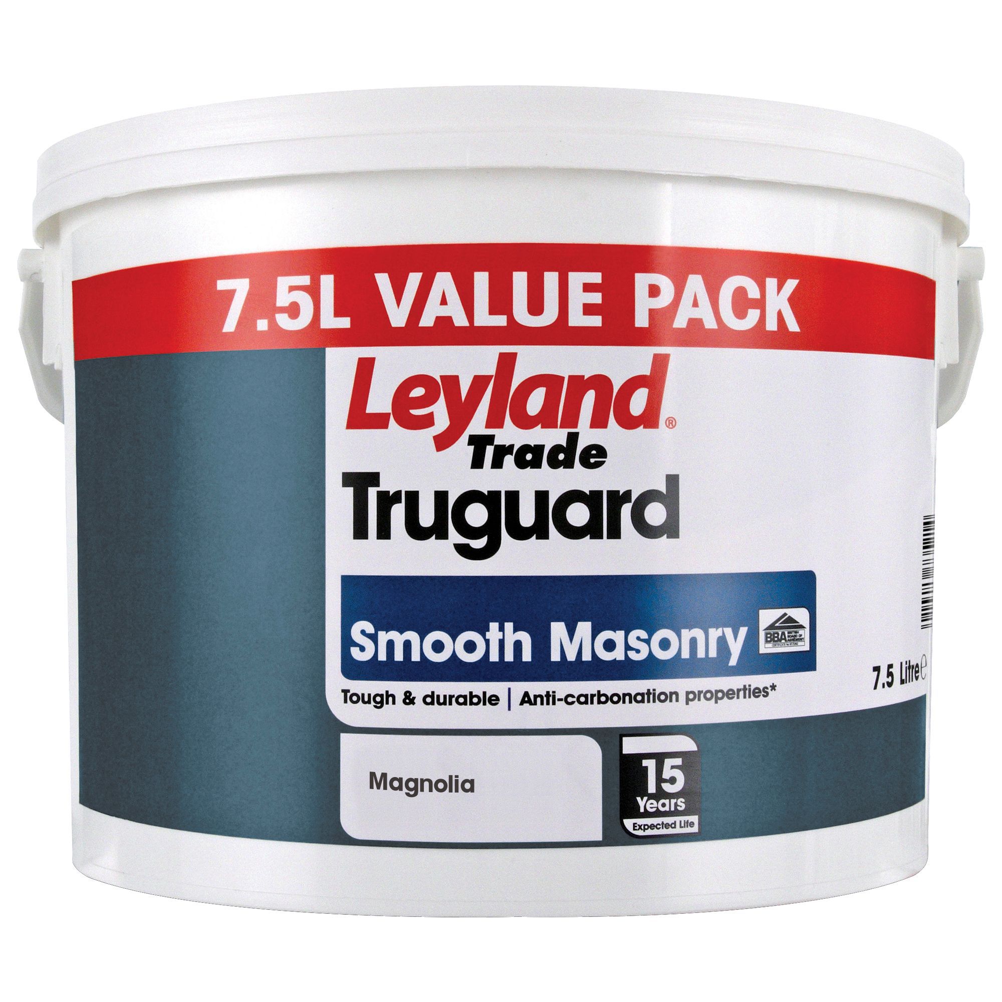 Leyland Trade Truguard Magnolia Matt Masonry Paint 7.5L | Departments ...