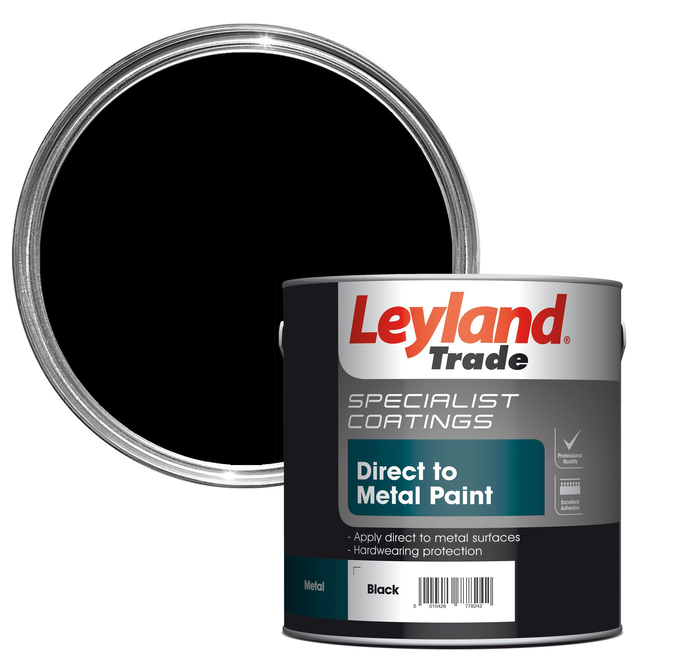 Leyland Trade Specialist Black SemiGloss Metal Paint 2.5L