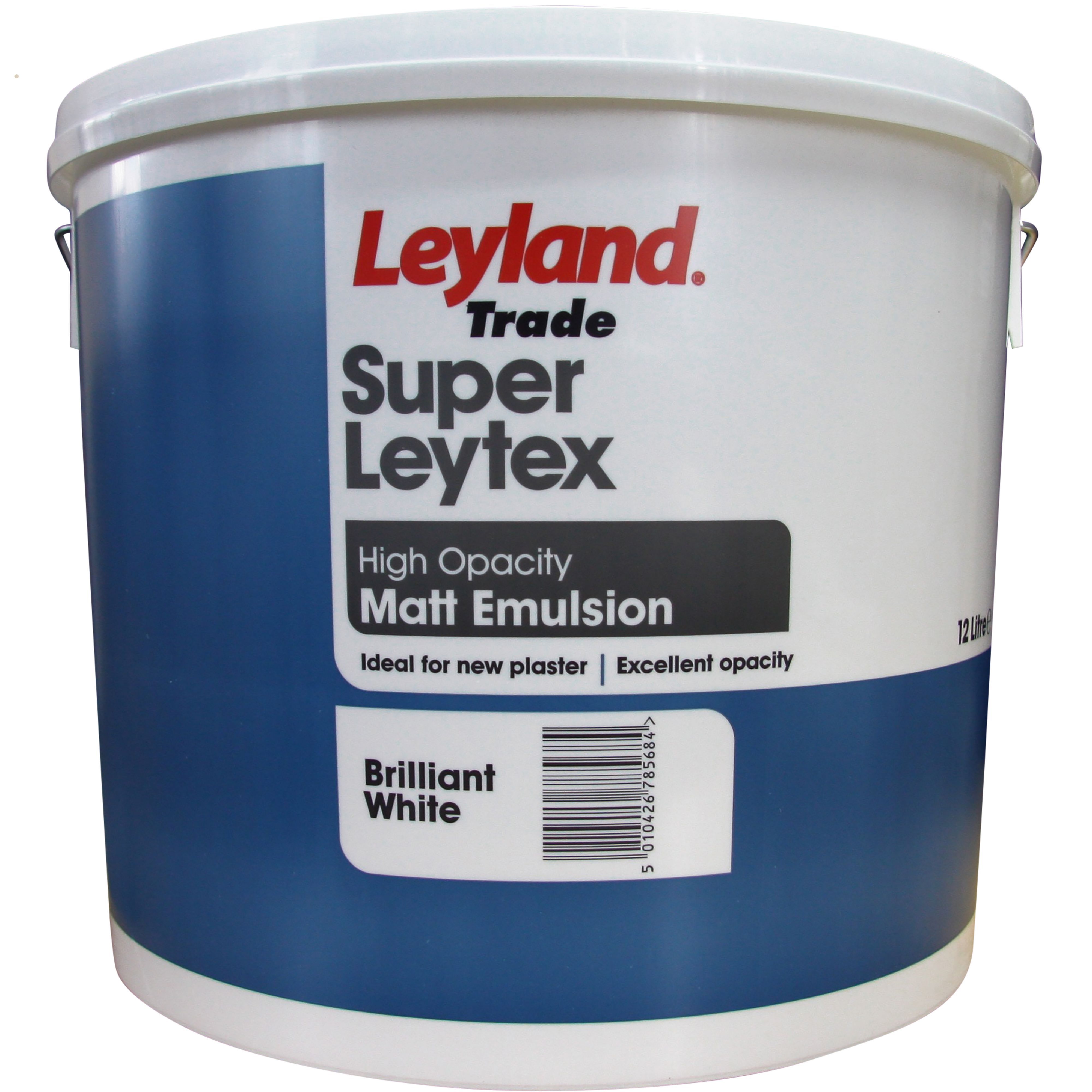 Leyland Trade Brilliant White Matt Emulsion Paint 12L Departments