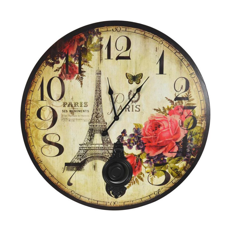 Paris Multicolour Wall Clock Departments DIY at B&Q