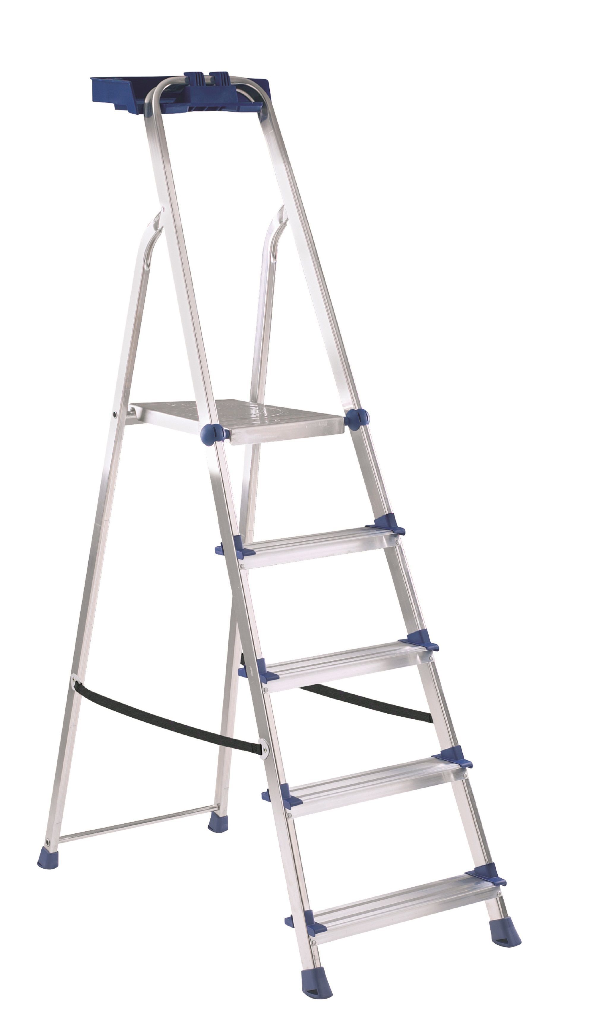 Werner 5 Tread Aluminium Platform Stepladder | Departments | DIY At B&Q