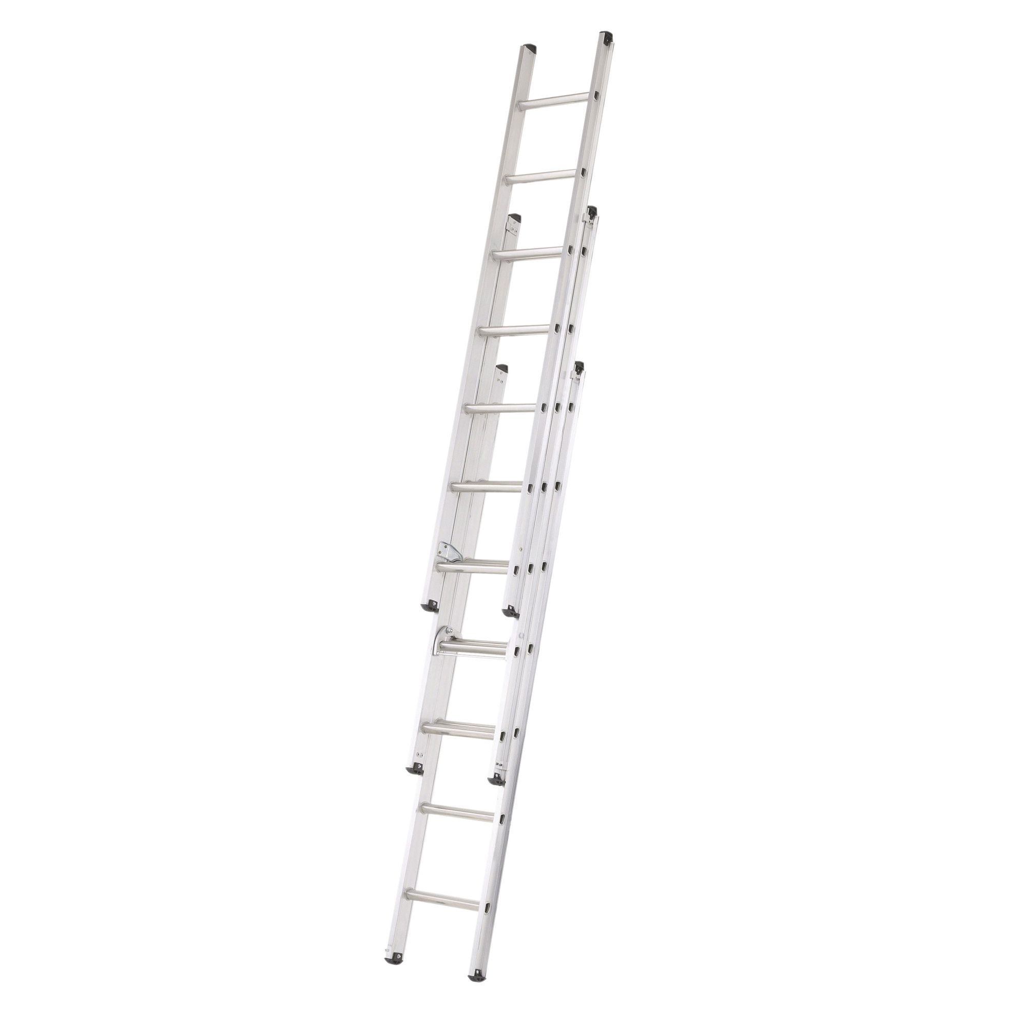 Abru Compact Triple 21 Tread Extension Ladder Departments DIY at B&Q