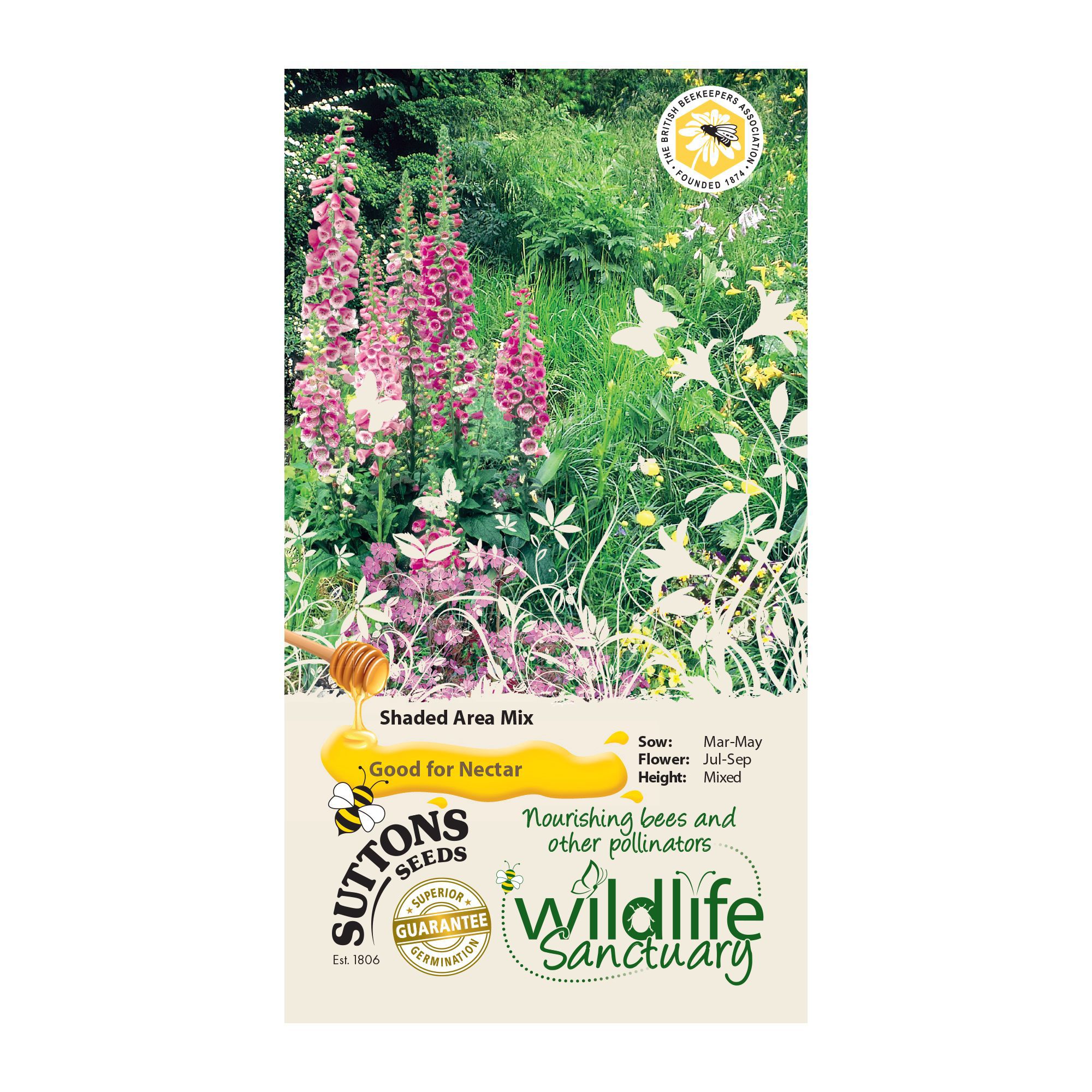 Suttons Wildlife Sanctuary Seeds, Shaded Area Mix 