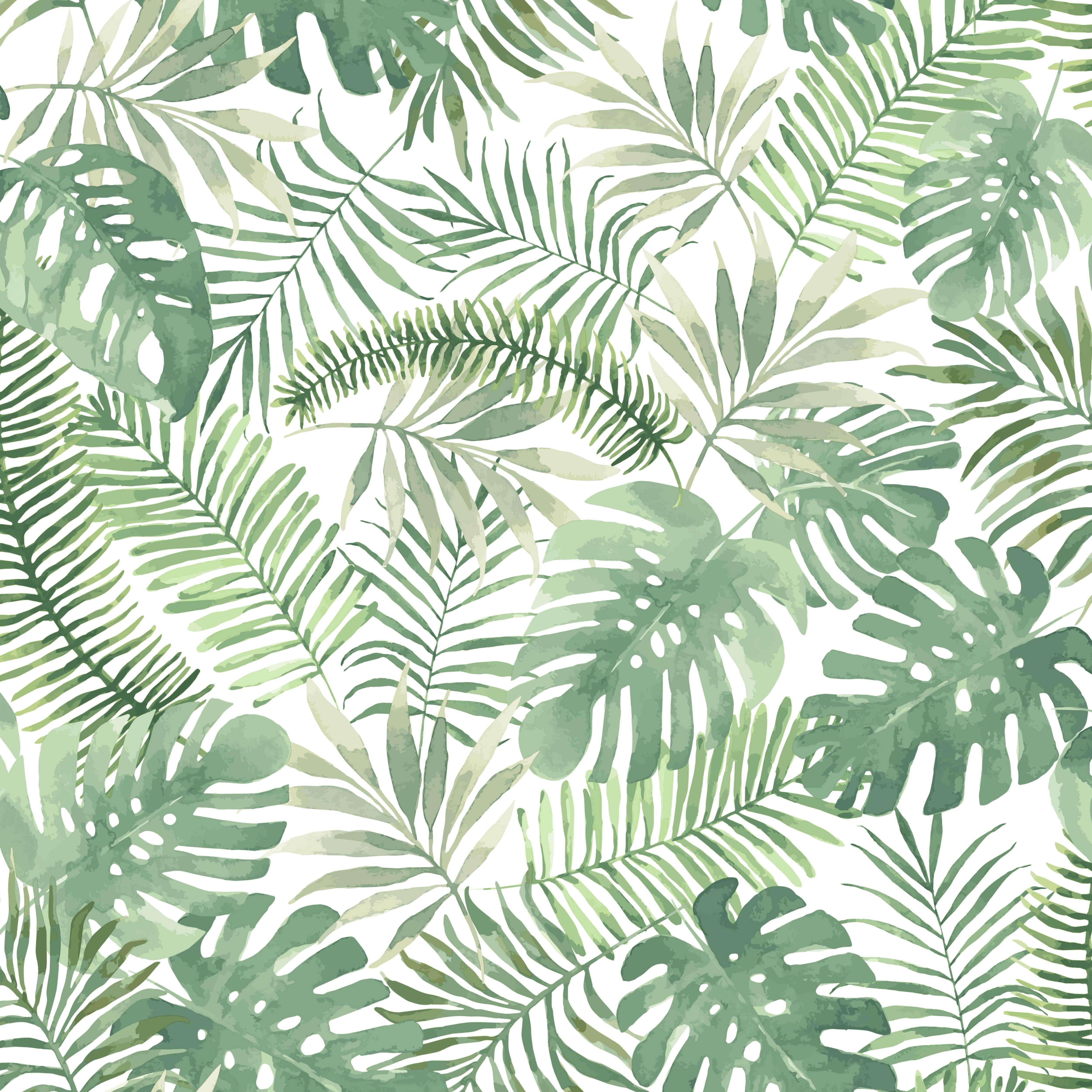 Superfresco Easy Mauritius Green Leaves Matt Wallpaper | Departments