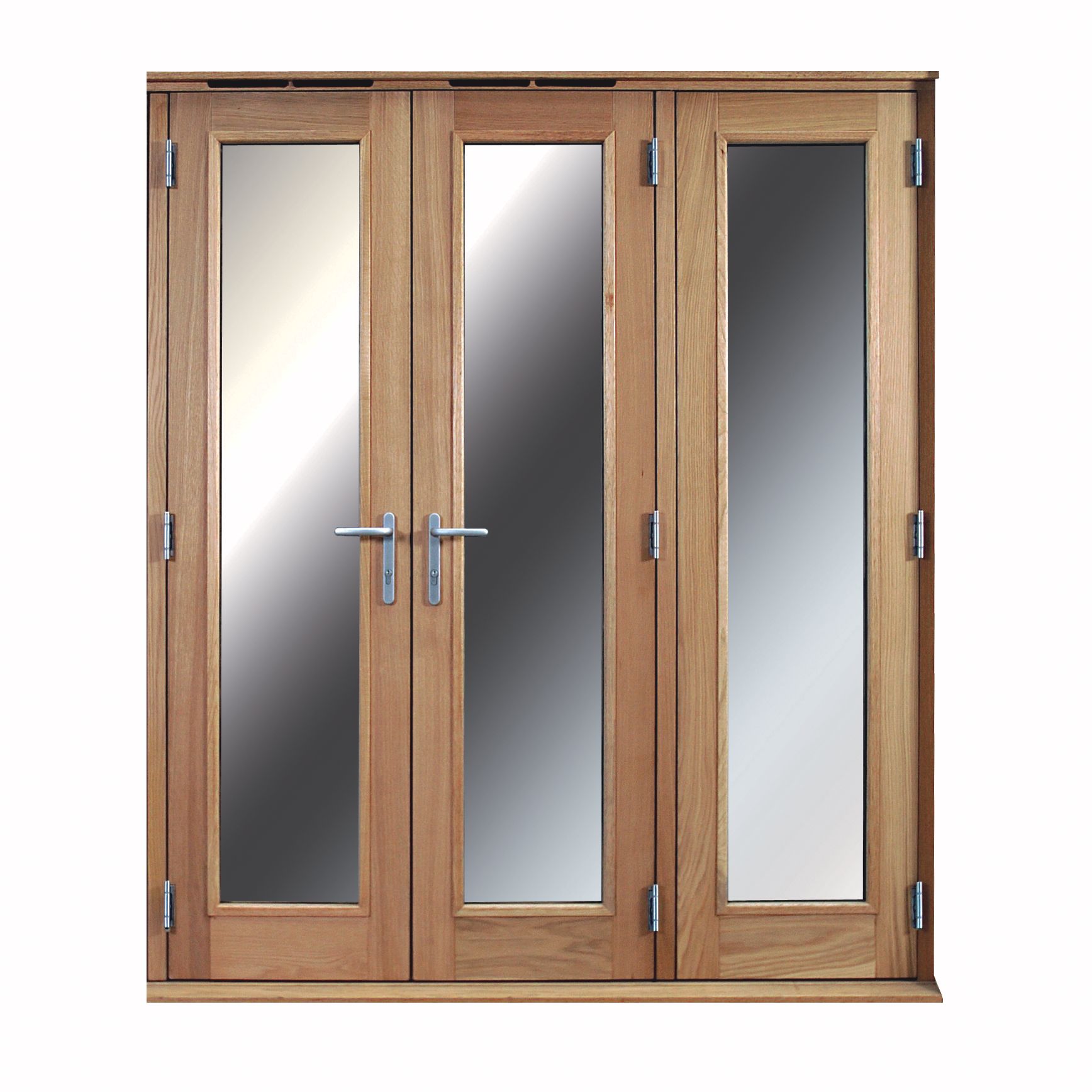 1 Lite Clear Glazed External Folding French Door, (H)2009mm (W)1790mm