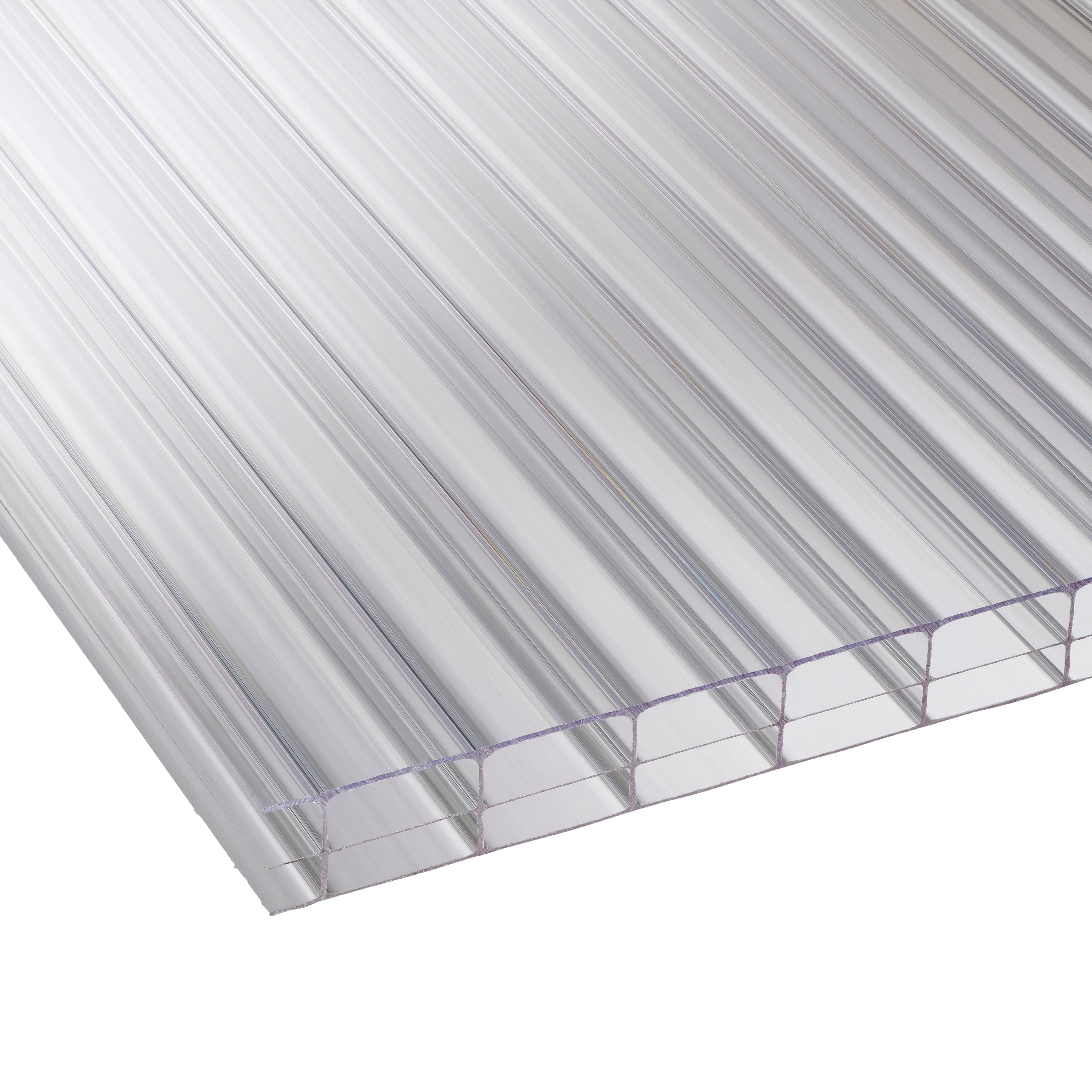 Clear Corrugated PVC Roofing Sheet 3050mm x 762mm, Pack of 10