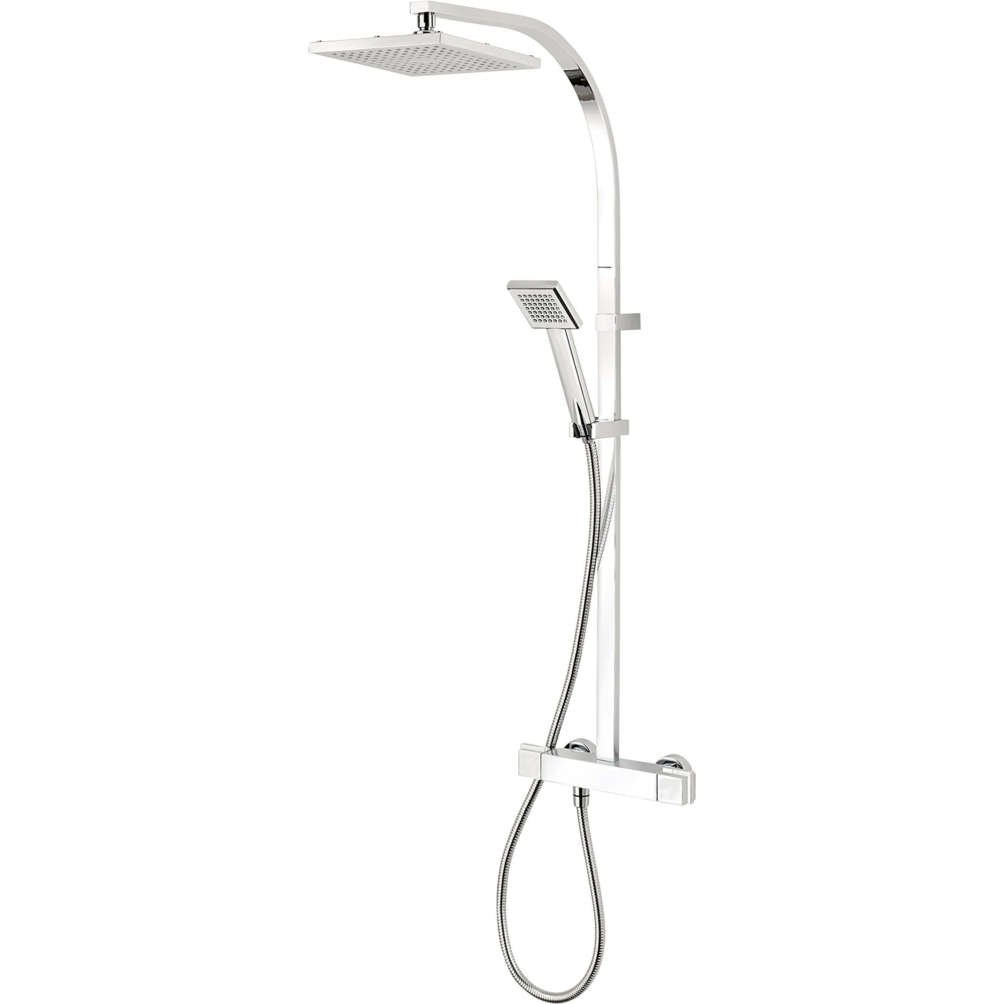 Triton Excellente Rear Fed Chrome Thermostatic Bar Mixer Shower with