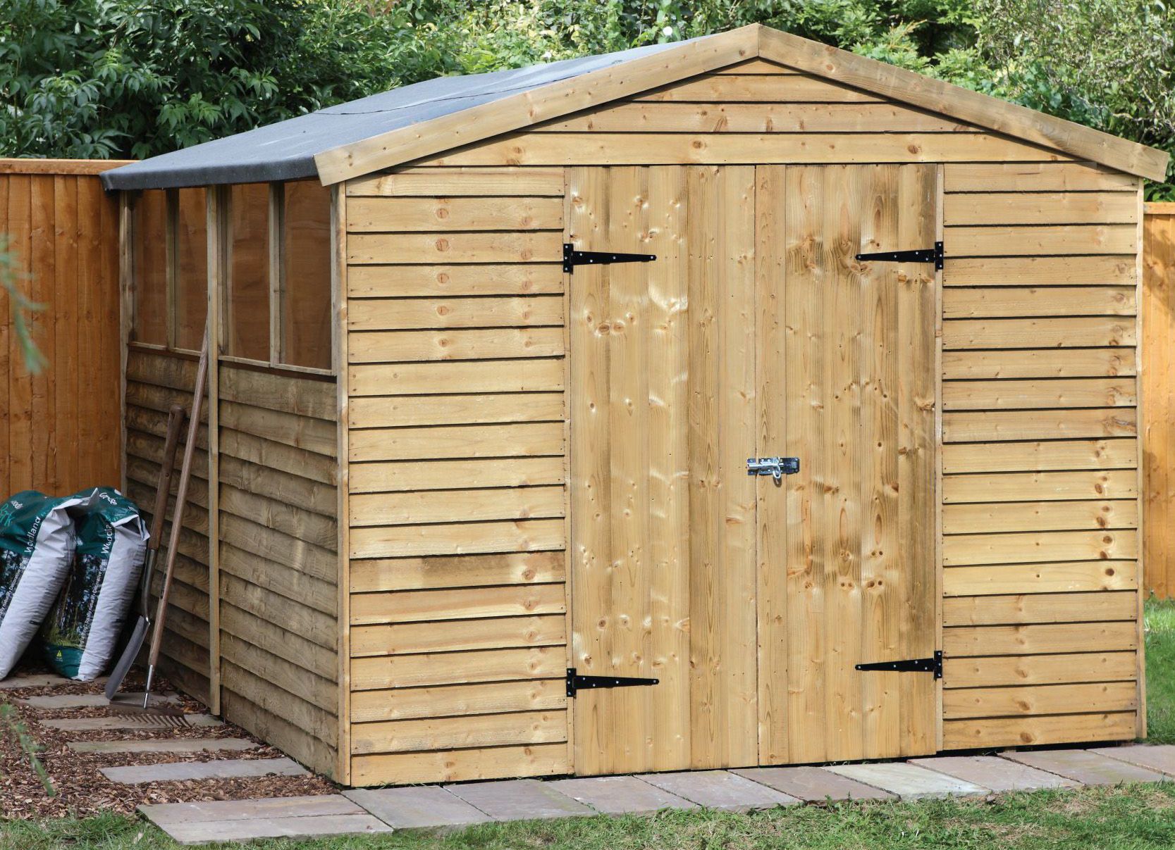 6X4 Shetland Apex Shiplap Wooden Shed  Departments  DIY at B&amp;Q