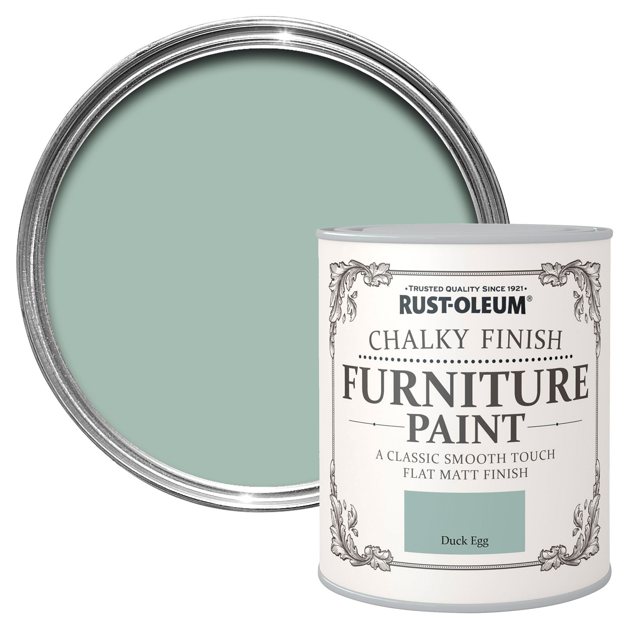 RustOleum RustOleum Duck Egg Chalky Matt Furniture Paint 750 ml