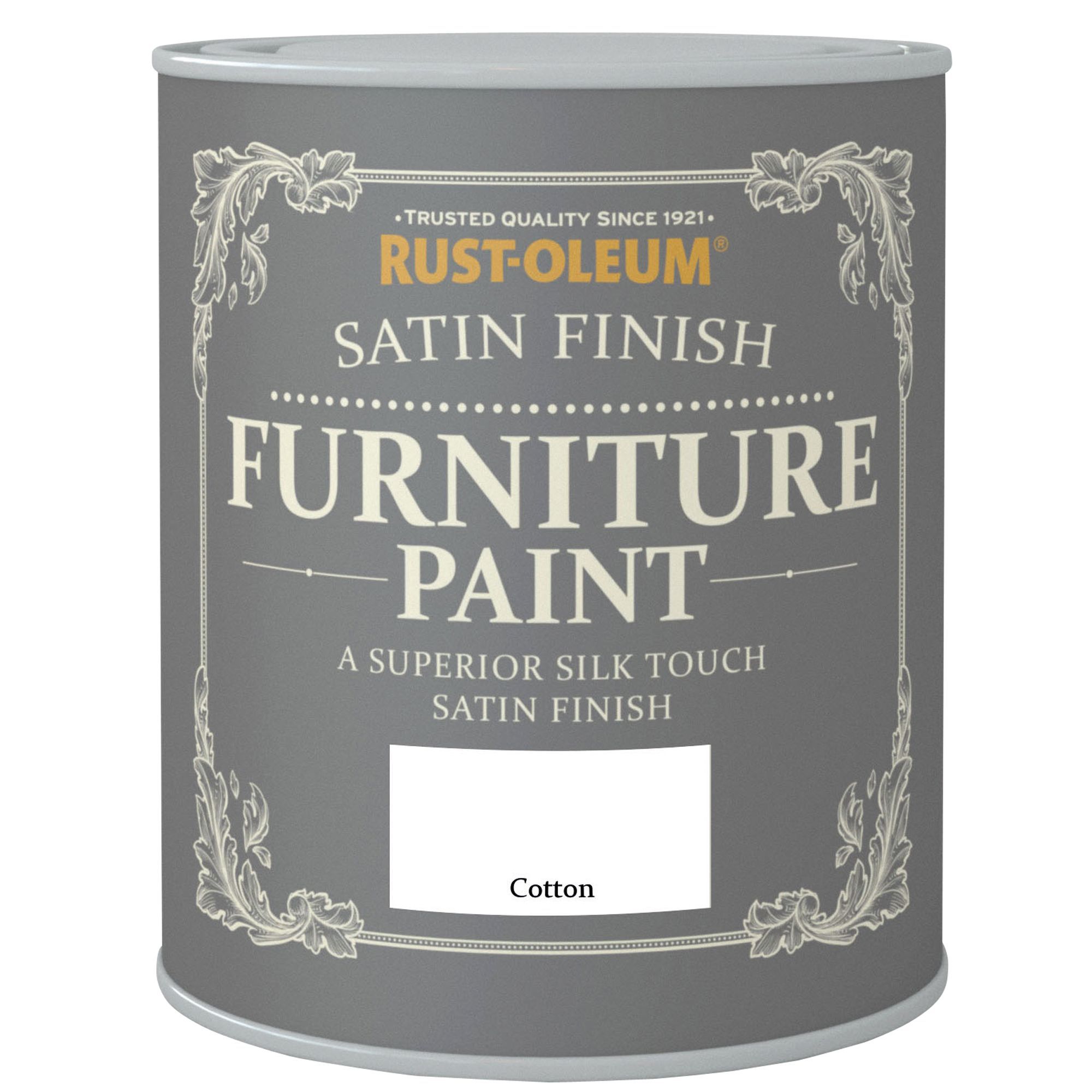 RustOleum Cotton Satin Furniture Paint 750ml Rooms DIY at B&Q