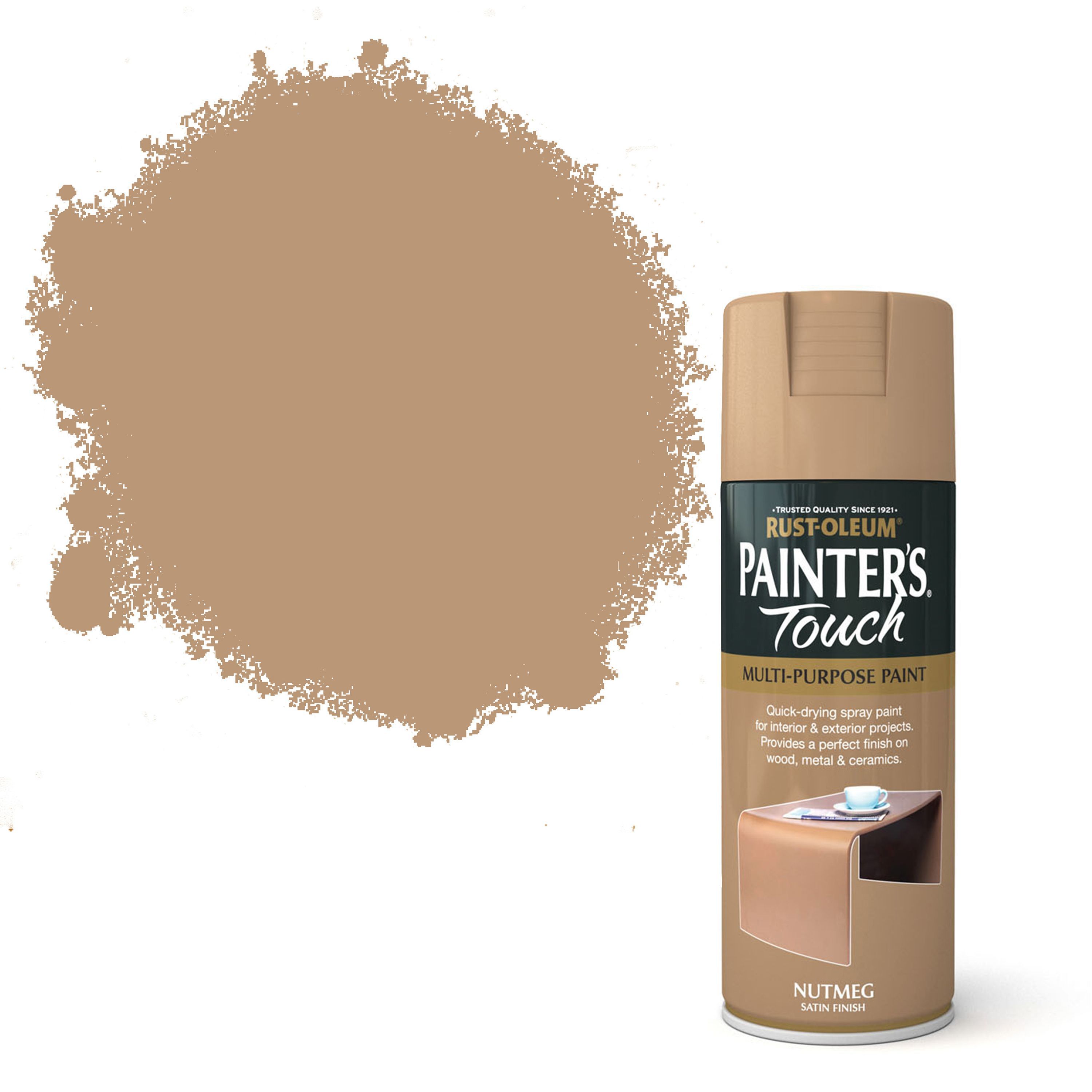RustOleum Painter's Touch Nutmeg Satin Effect Satin Decorative Spray
