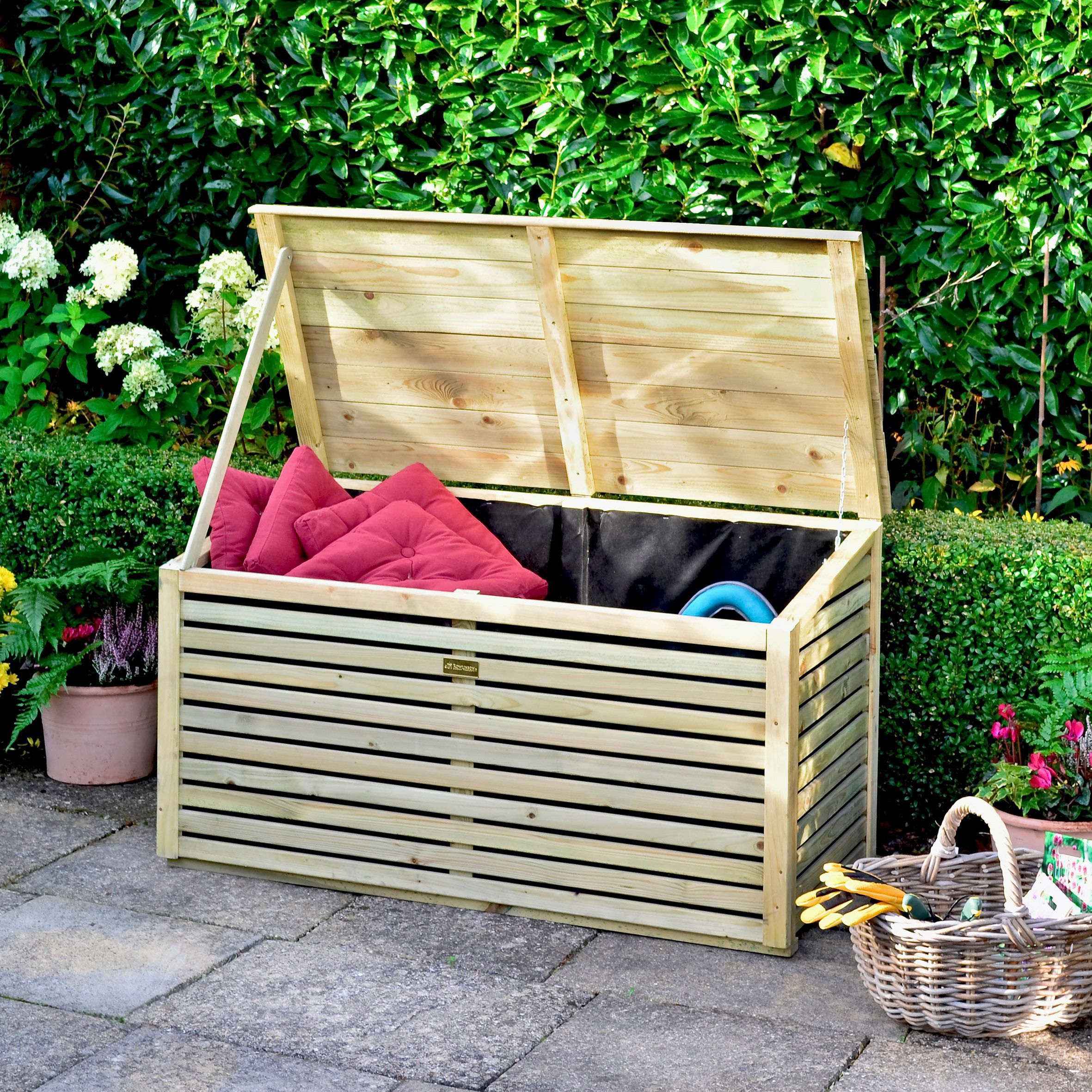 Pent Wooden Garden Storage Box 4X2 | Departments | DIY at B&Q