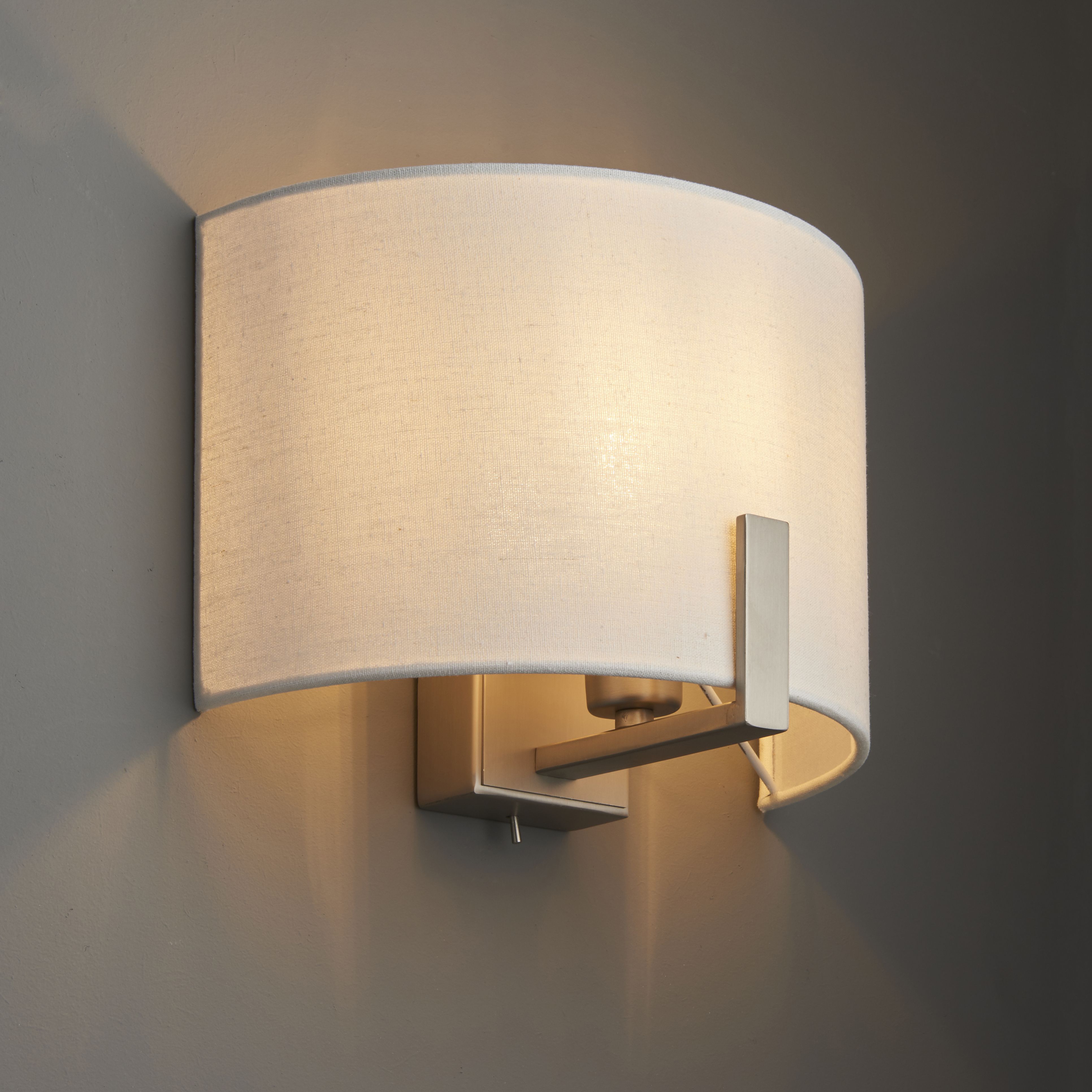 Westbourne Ivory Single wall light Departments DIY at B&Q