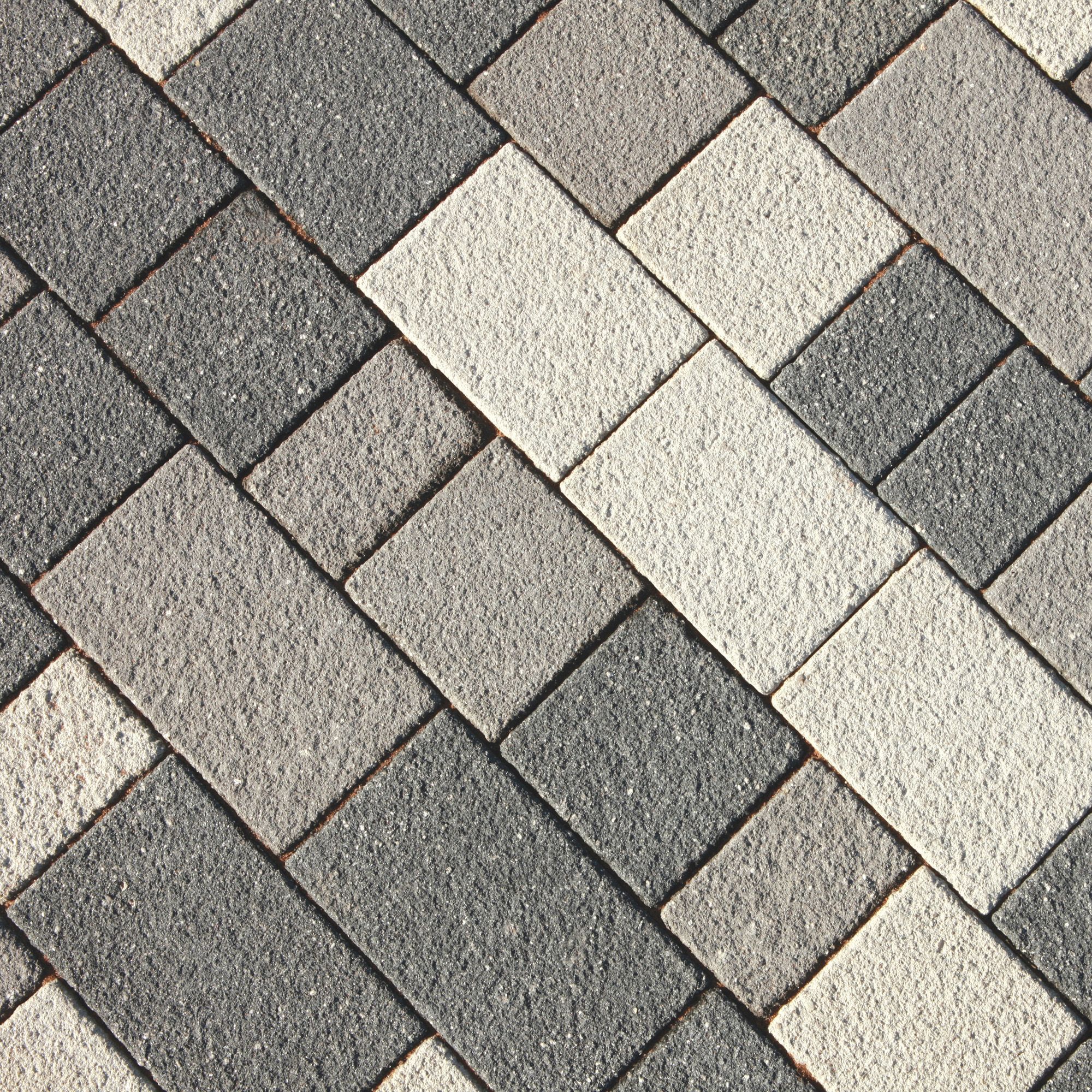 Silver Grey Panache Textured Mixed Size Block Paving Pack, 10.20 m²