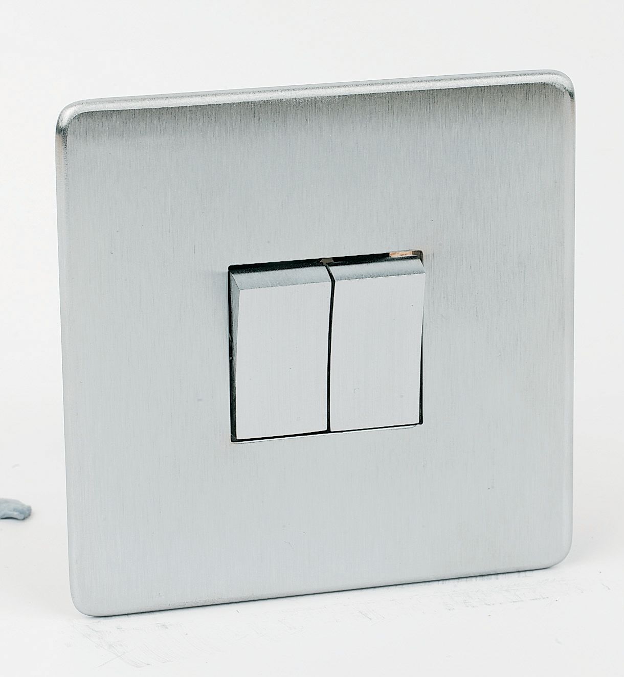 Crabtree 10A 2Way Double Brushed Chrome Light Switch Departments