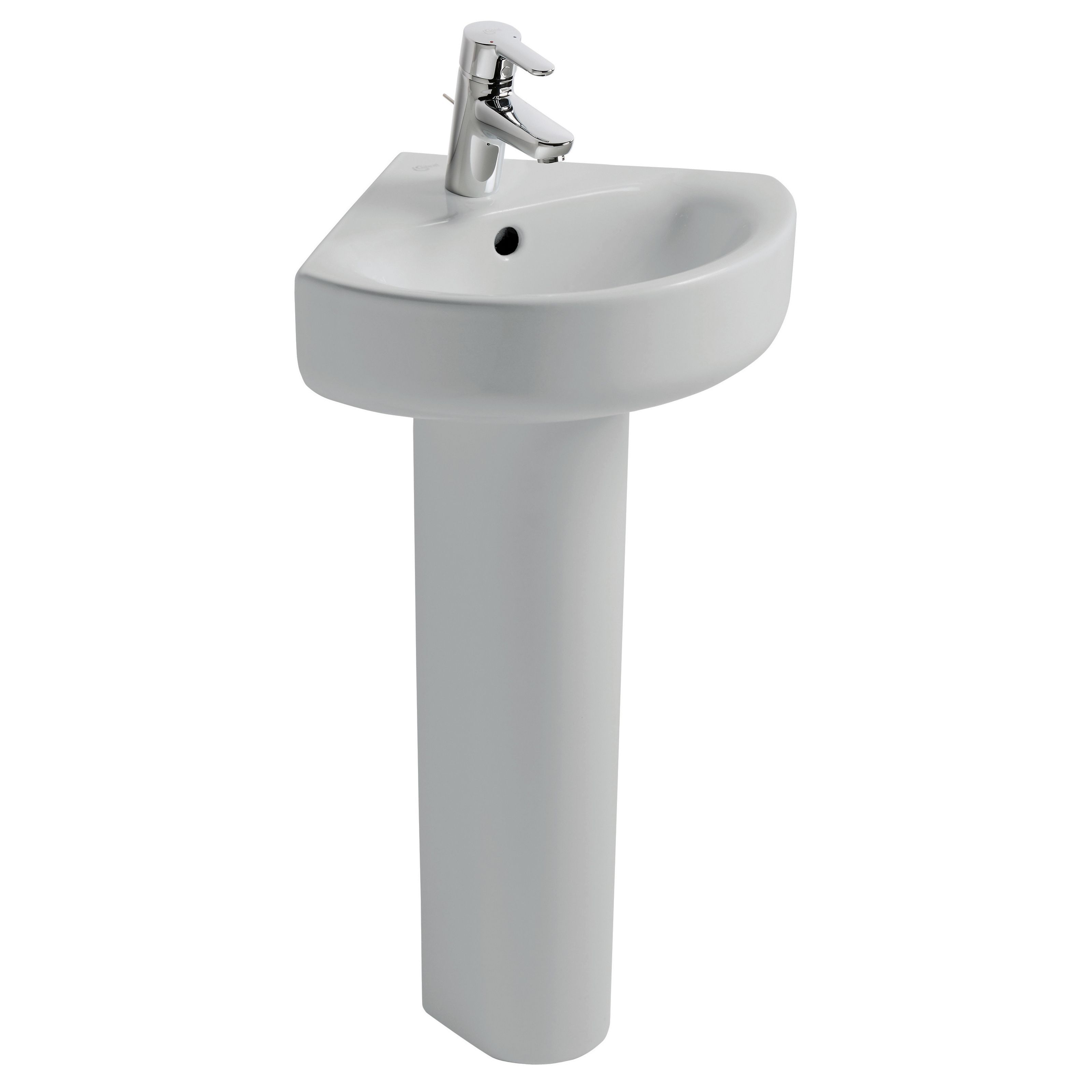 Ideal Standard Imagine Compact Corner Pedestal Basin | Departments ...