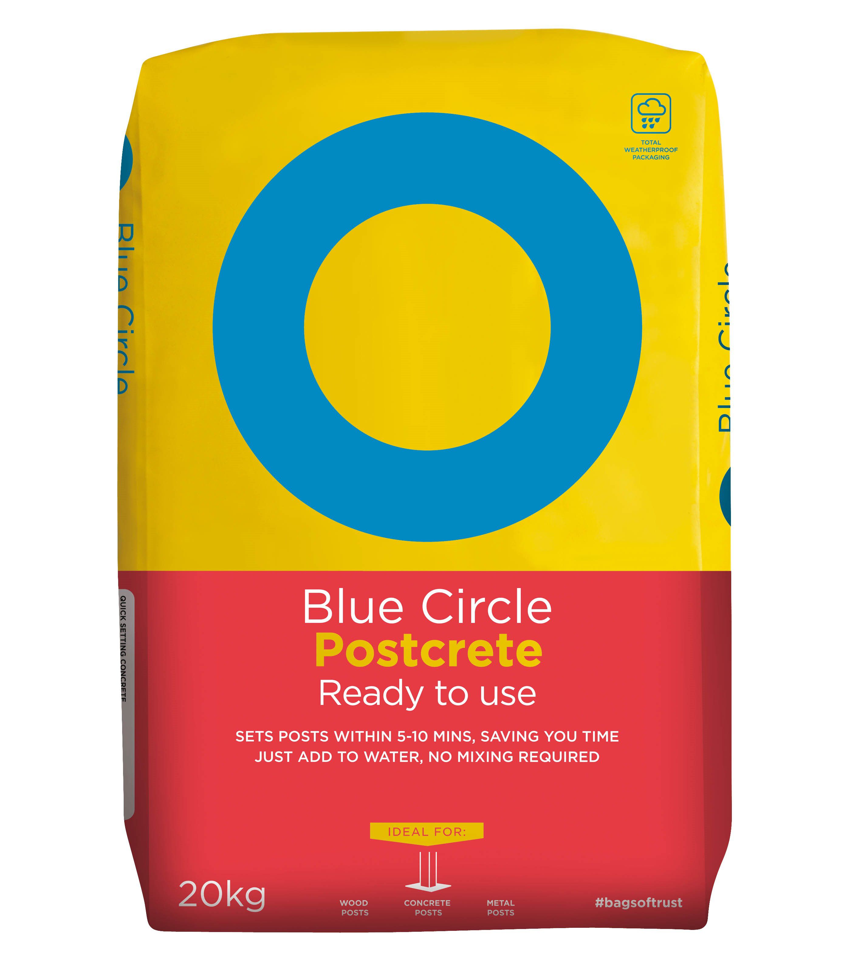 Blue Circle Postcrete Ready to use Concrete 20kg Bag | Departments