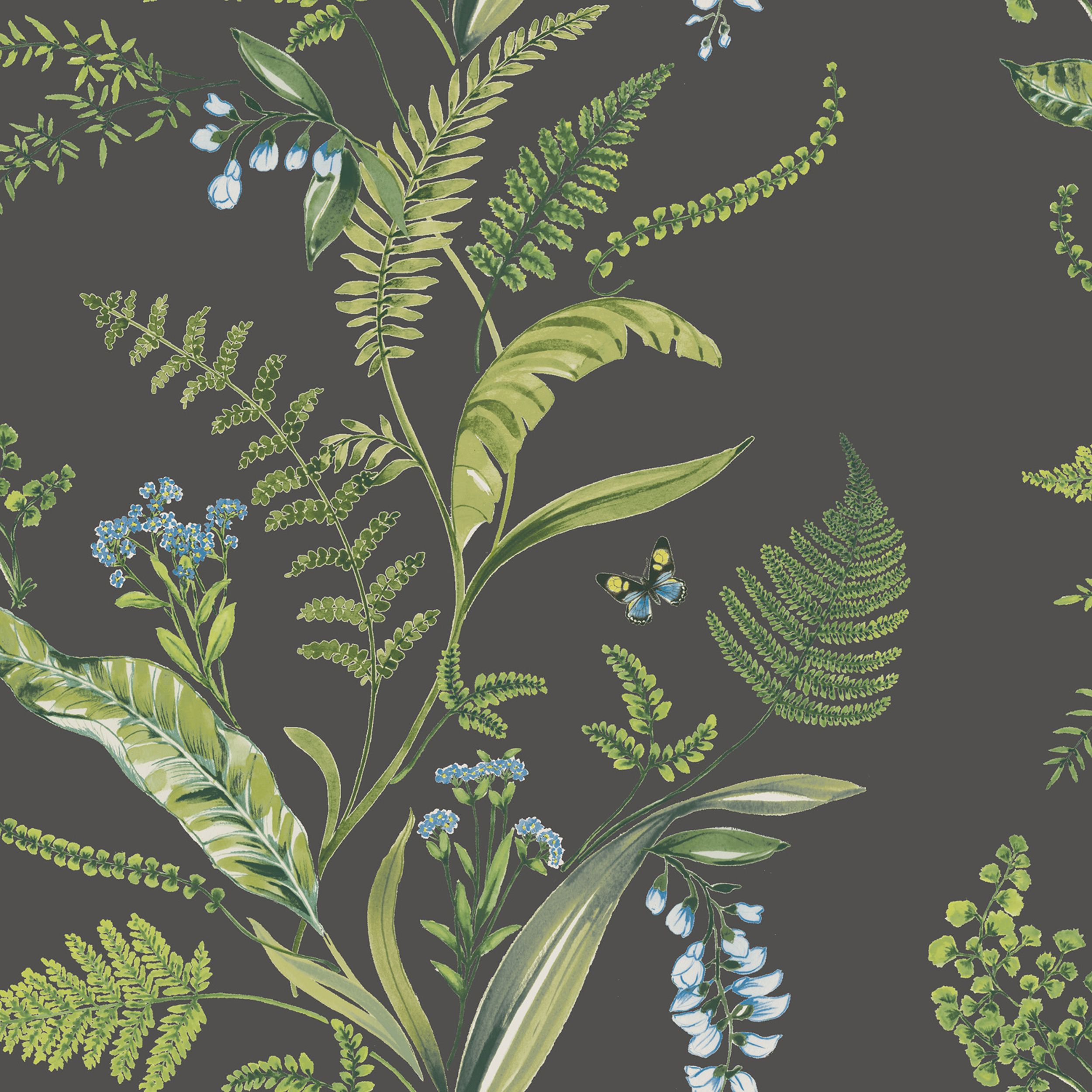 K2 Fern & Flowers Green Floral Wallpaper | Departments | DIY at B&Q