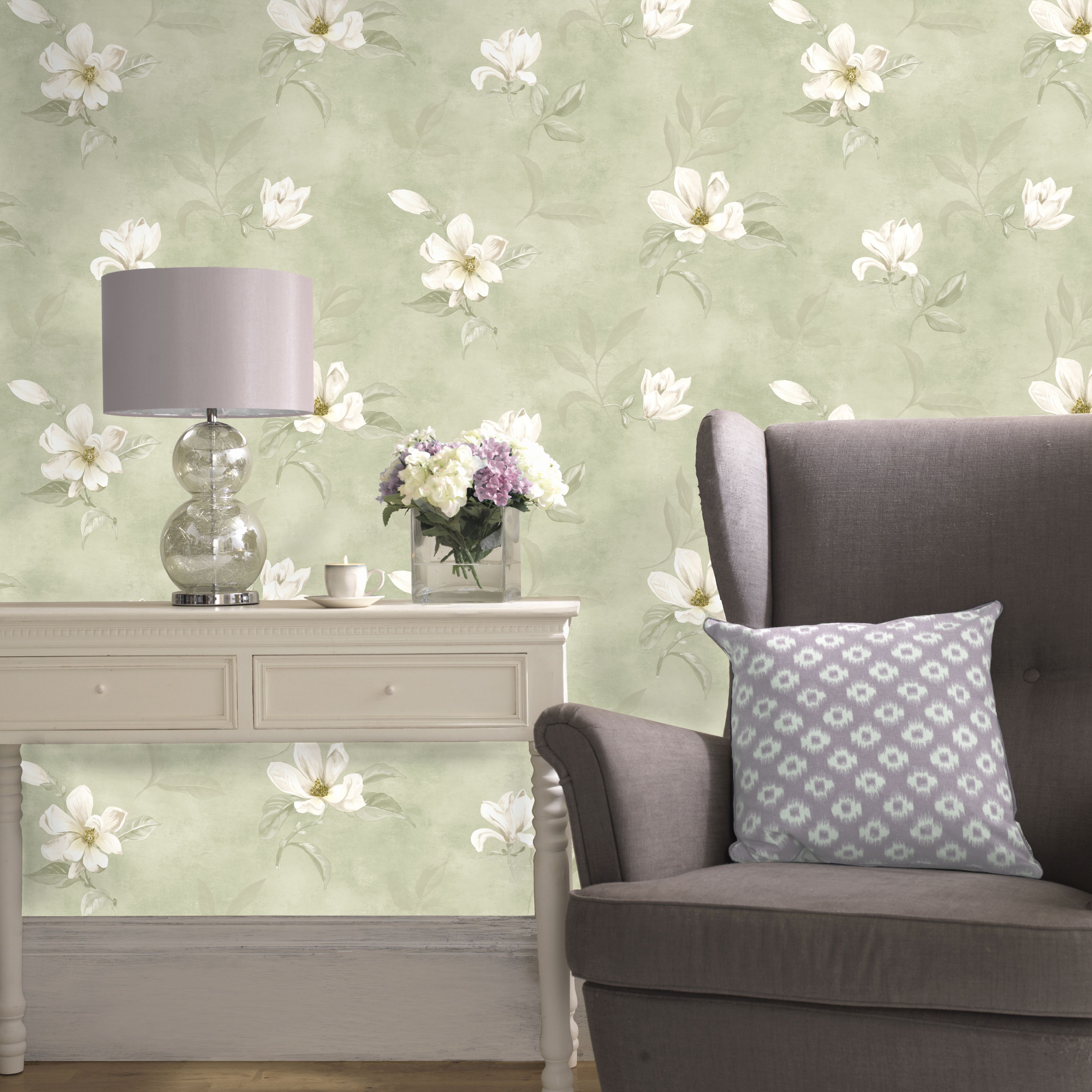 Green Bedroom Wallpaper DIY Green Bedroom Wallpaper DIY