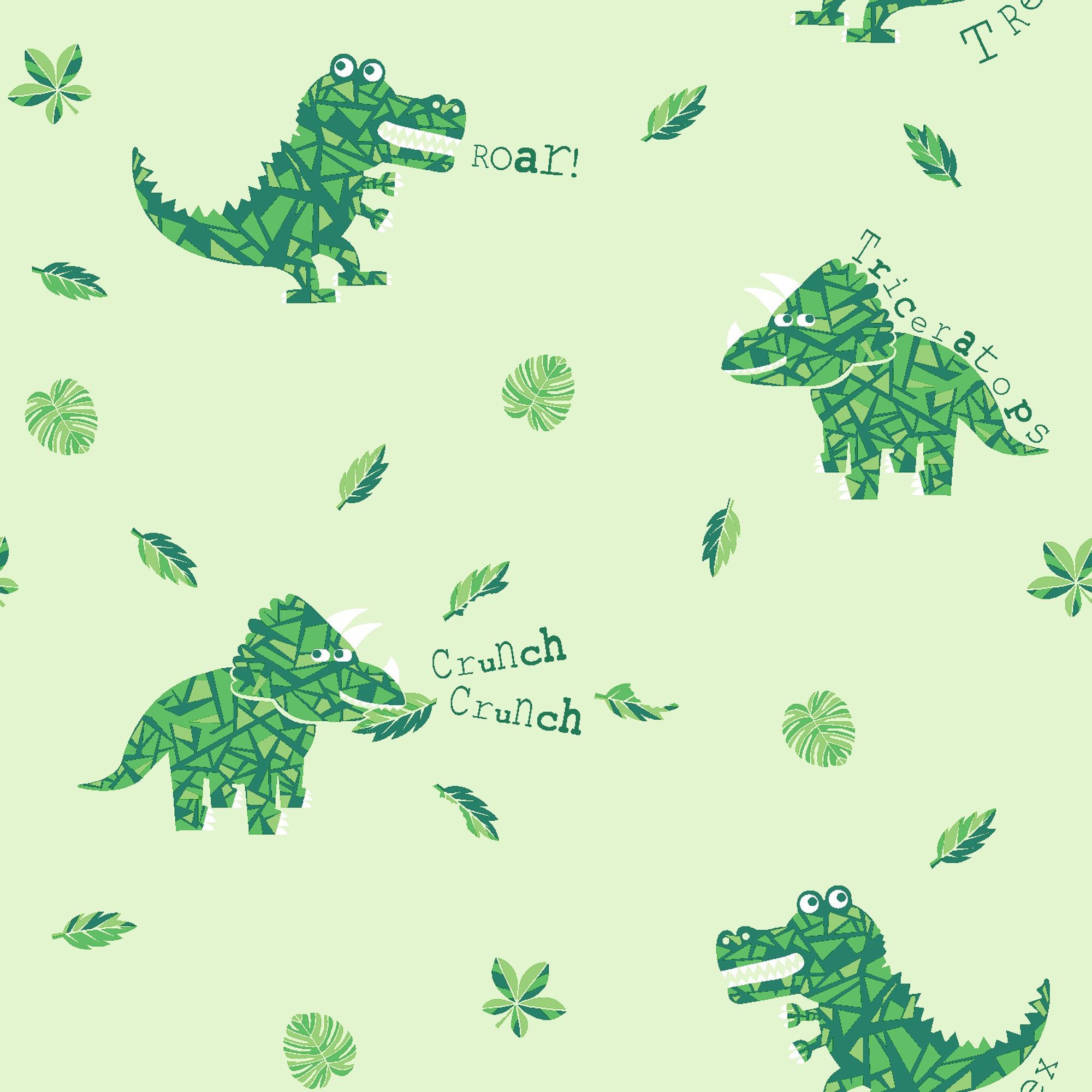 Dinosaur Green Wallpaper | Departments | DIY at B&Q