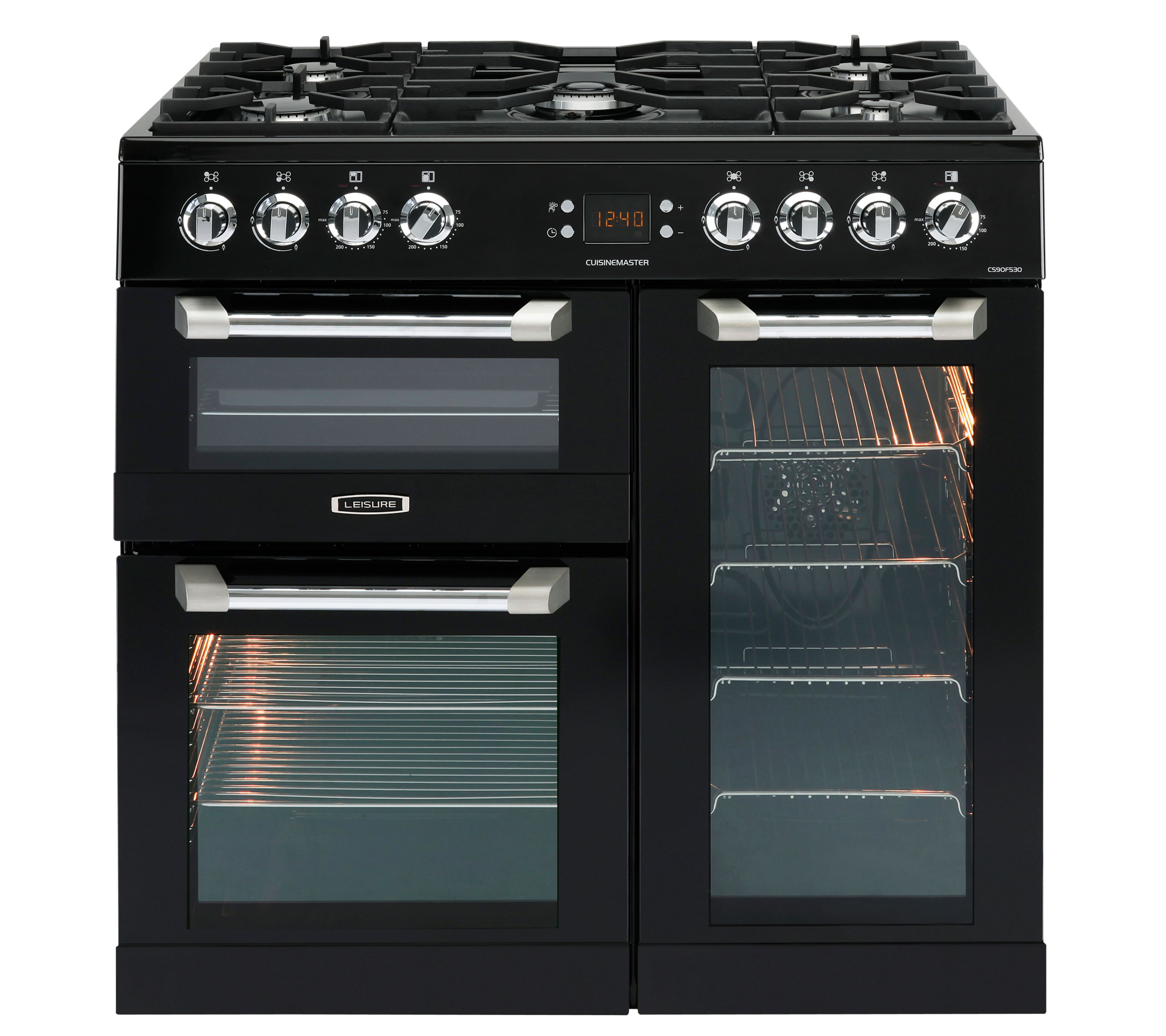 Leisure Freestanding Dual Fuel Range Cooker with Gas Hob, CS90F530K